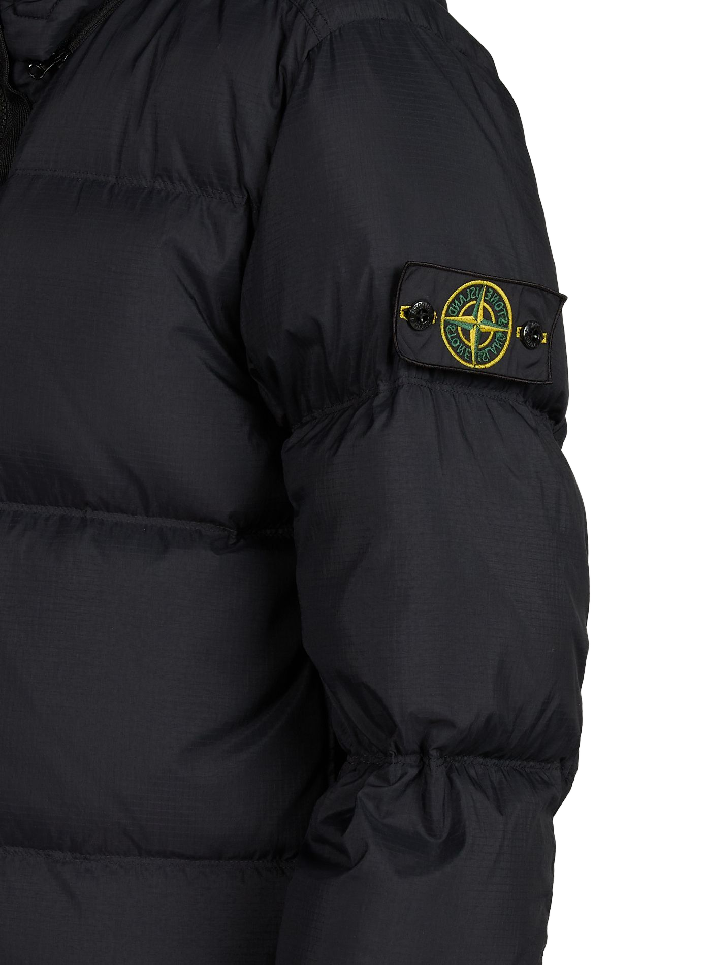 Short quilted puffer jacket STONE ISLAND Black