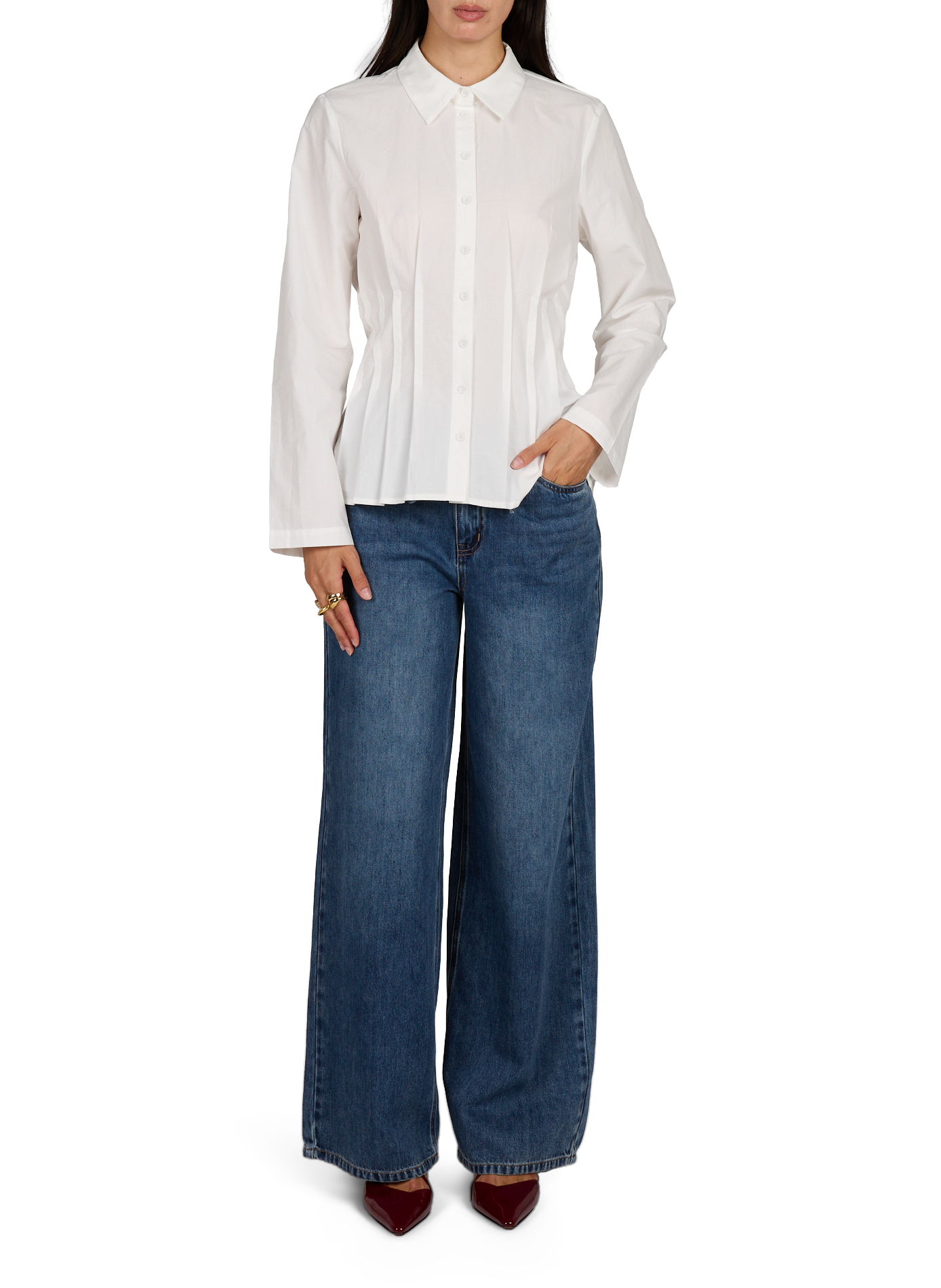 Cotton shirt OBJECT White