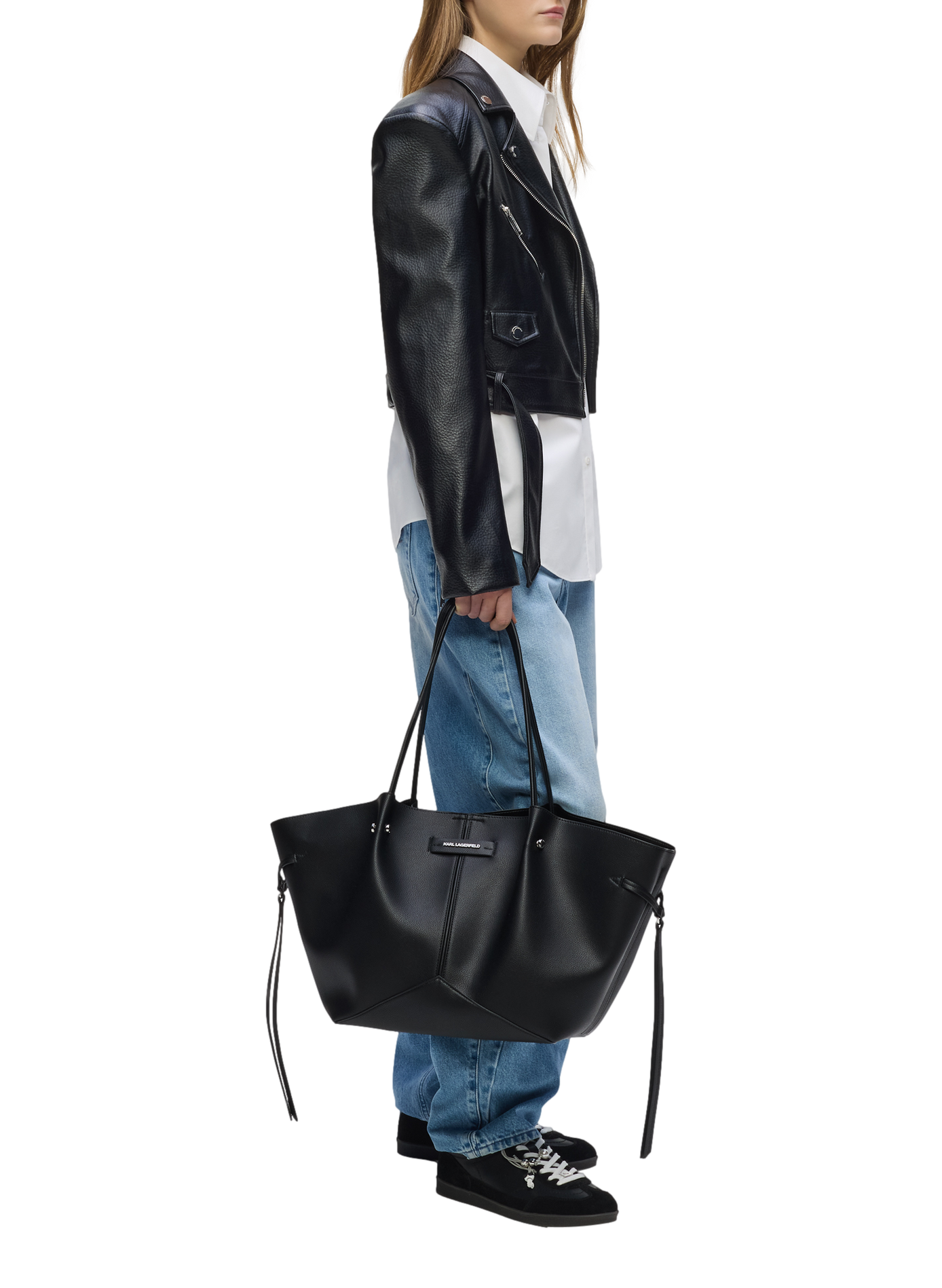 Sac épaule K/Pierced KARL LAGERFELD Noir