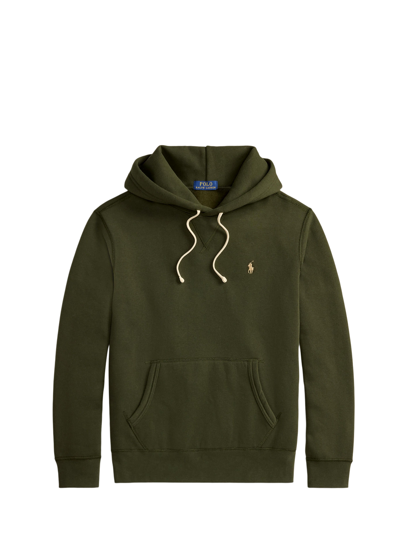 Sweat droit à capuche en coton mélangé POLO RALPH LAUREN Vert