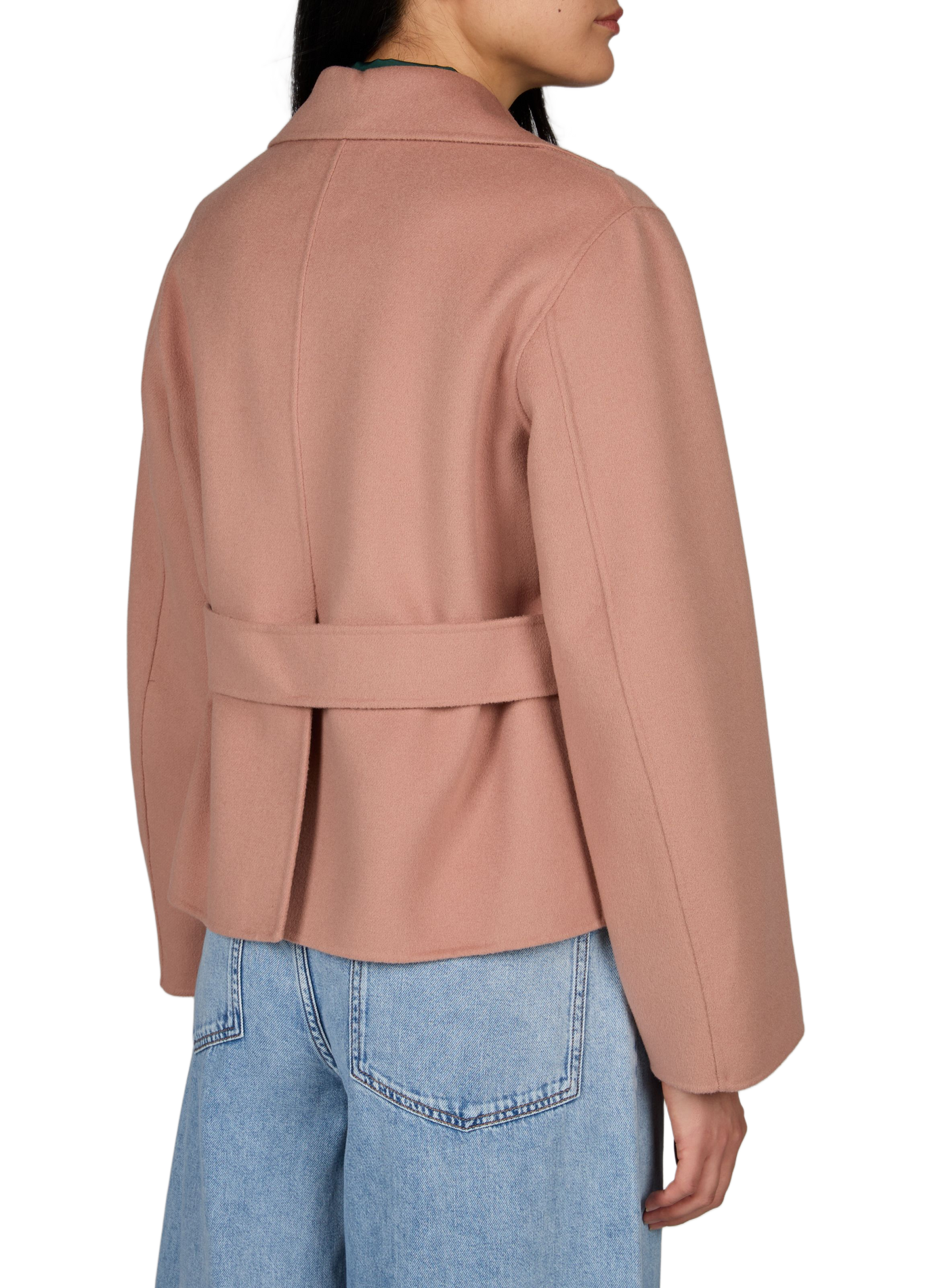 Gerade Wollmischweste mit Gürtel MAX MARA WEEK END Rosa
