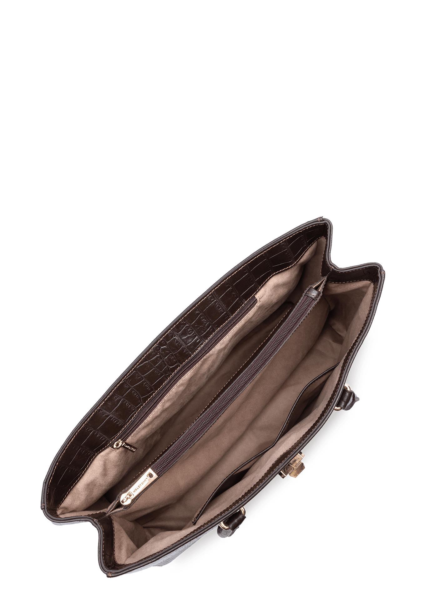 Très grand sac cabas épaule - exo LANCASTER Marron