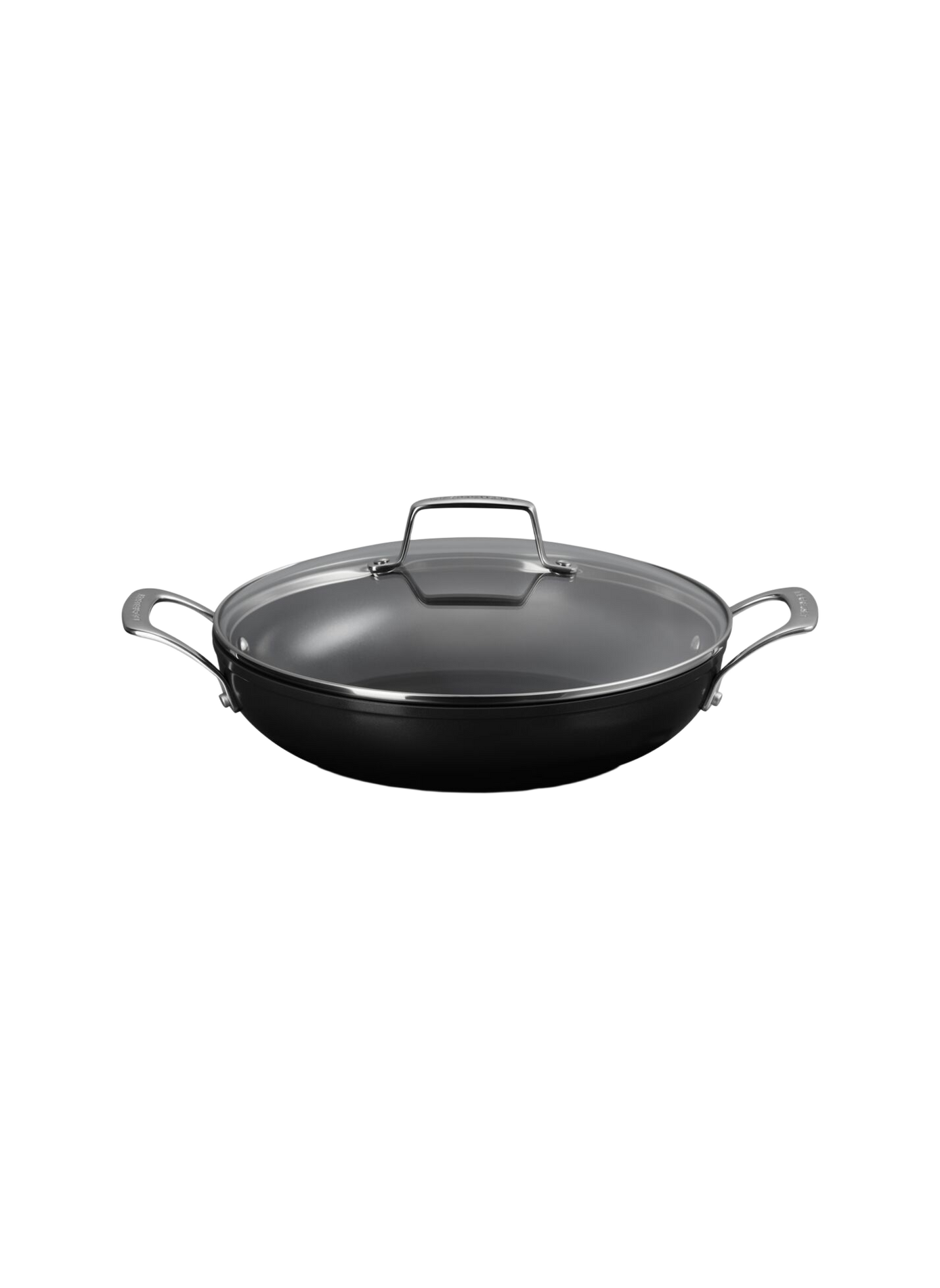 Non-stick Provencal sauté pan with lid Essential LE CREUSET Black