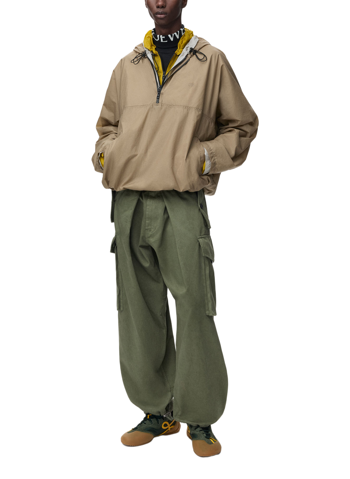 Cotton satin pants LOEWE Green