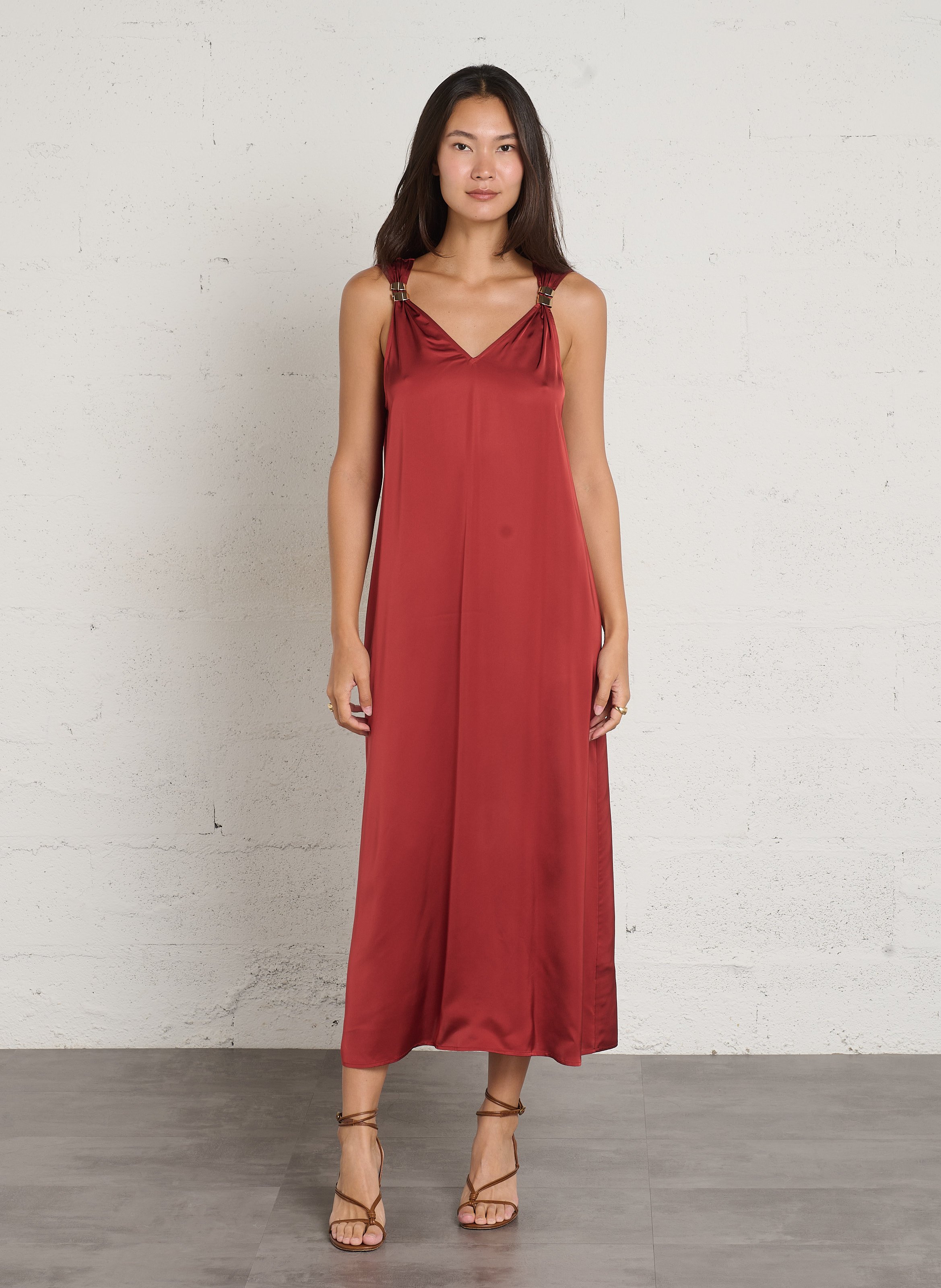 Robe longue penelope MAISON 123 Rouge
