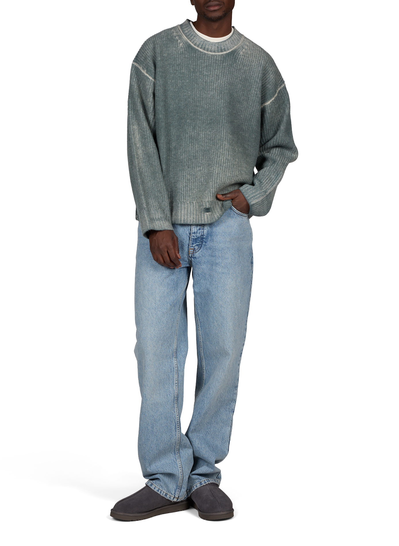 Wollstrickpullover REPRESENT Blau