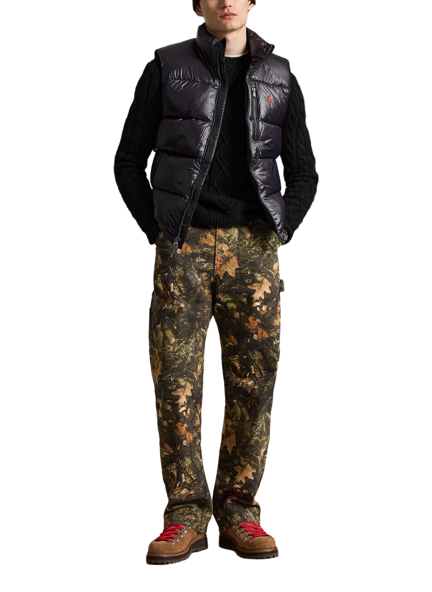 Sleeveless straight down jacket POLO RALPH LAUREN Black