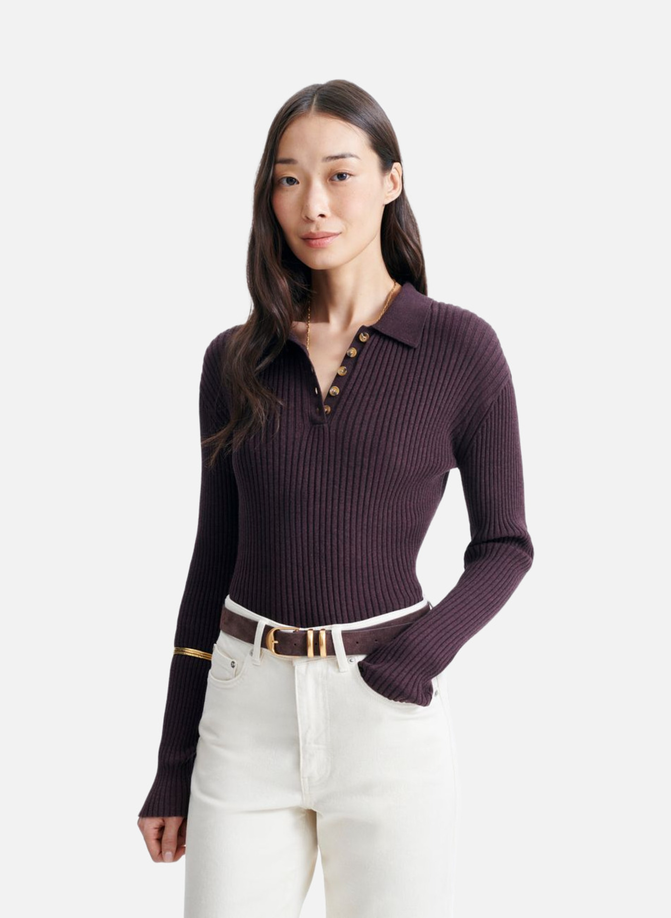Polo hoche VANESSA BRUNO Marron