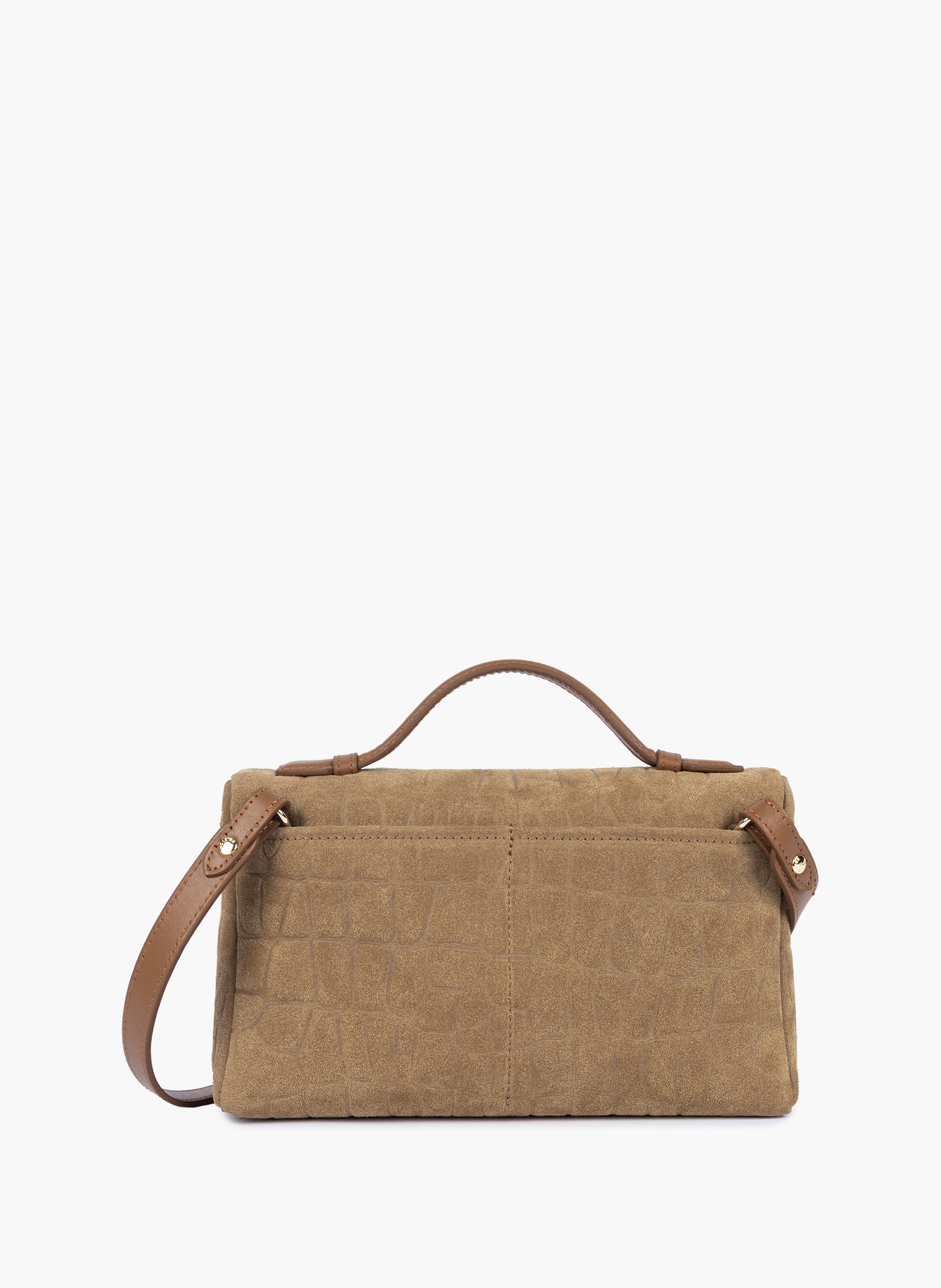 Sac boite - suède exo LANCASTER Marron