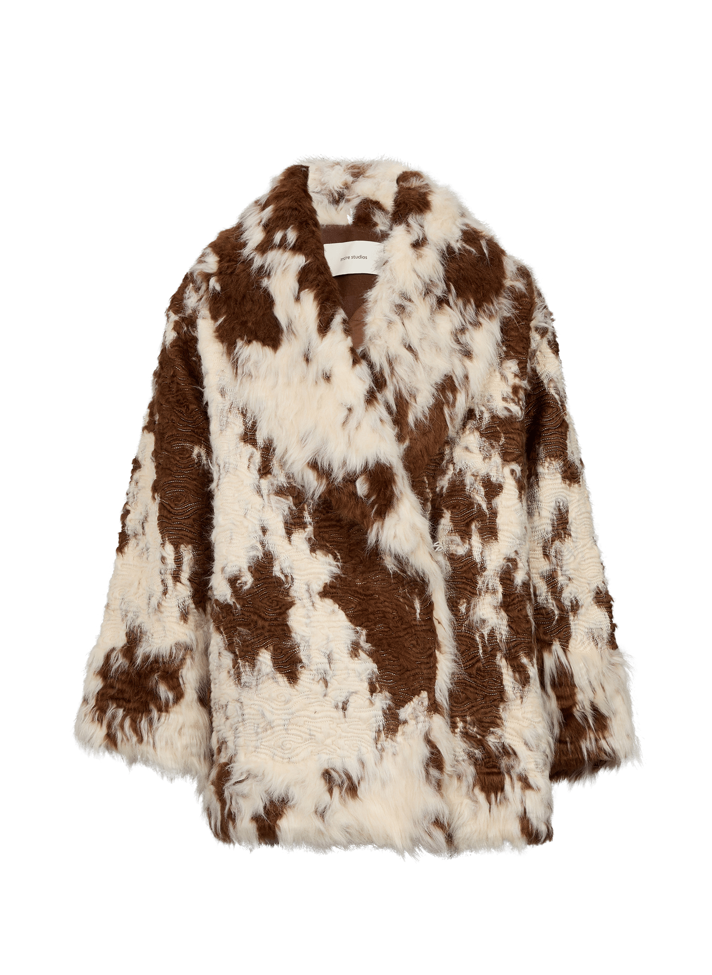 Oversized quilted faux fur-effect print coat ENTIRE STUDIOS Multicolour