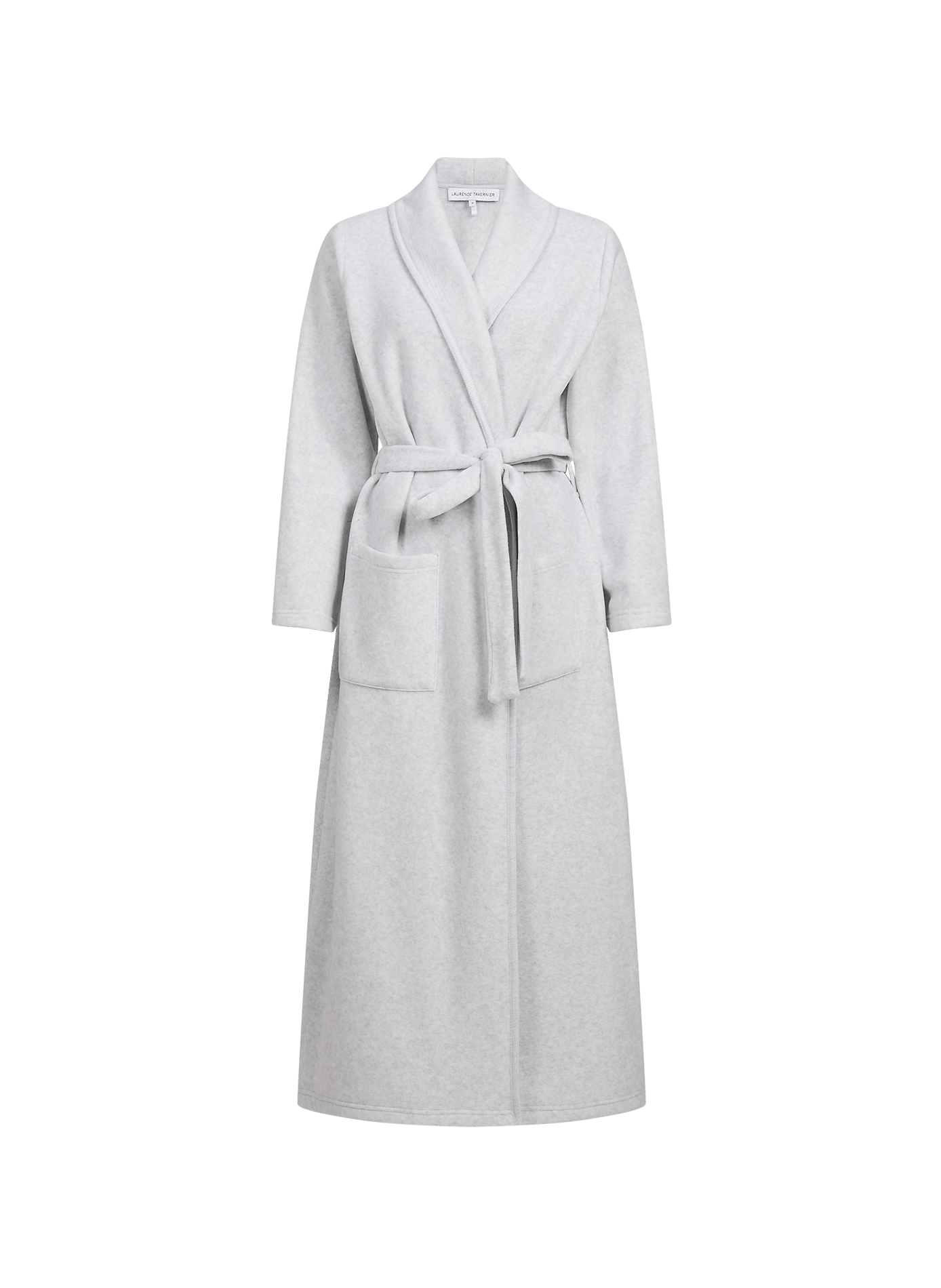 Peignoir de bain long en polaire LAURENCE TAVERNIER Gris
