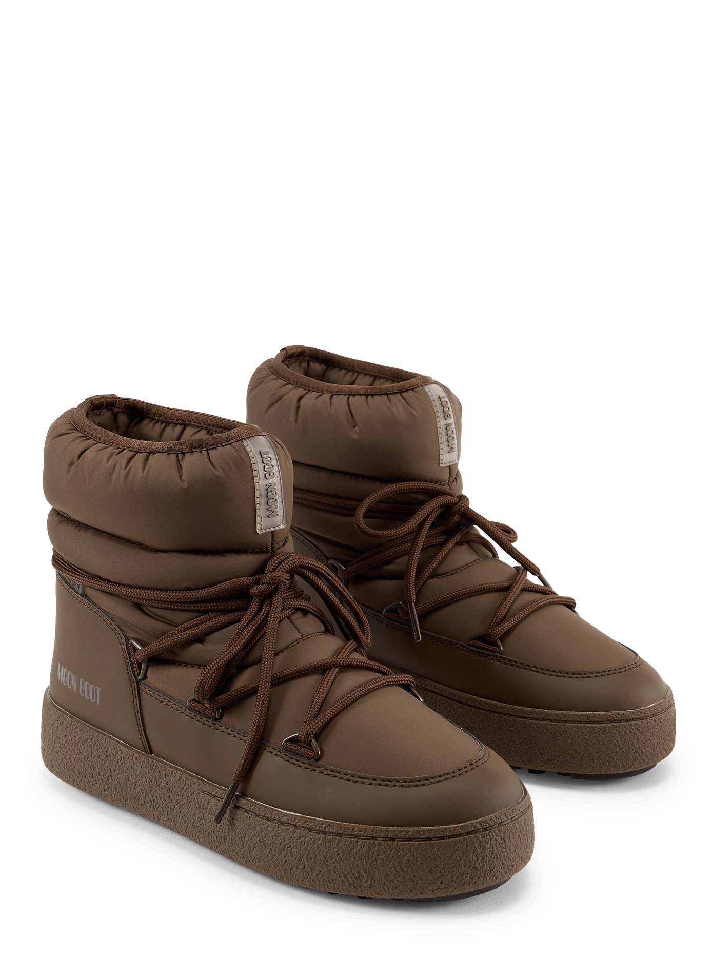 Halfhoge laarzen van nylon MOON BOOT Bruin