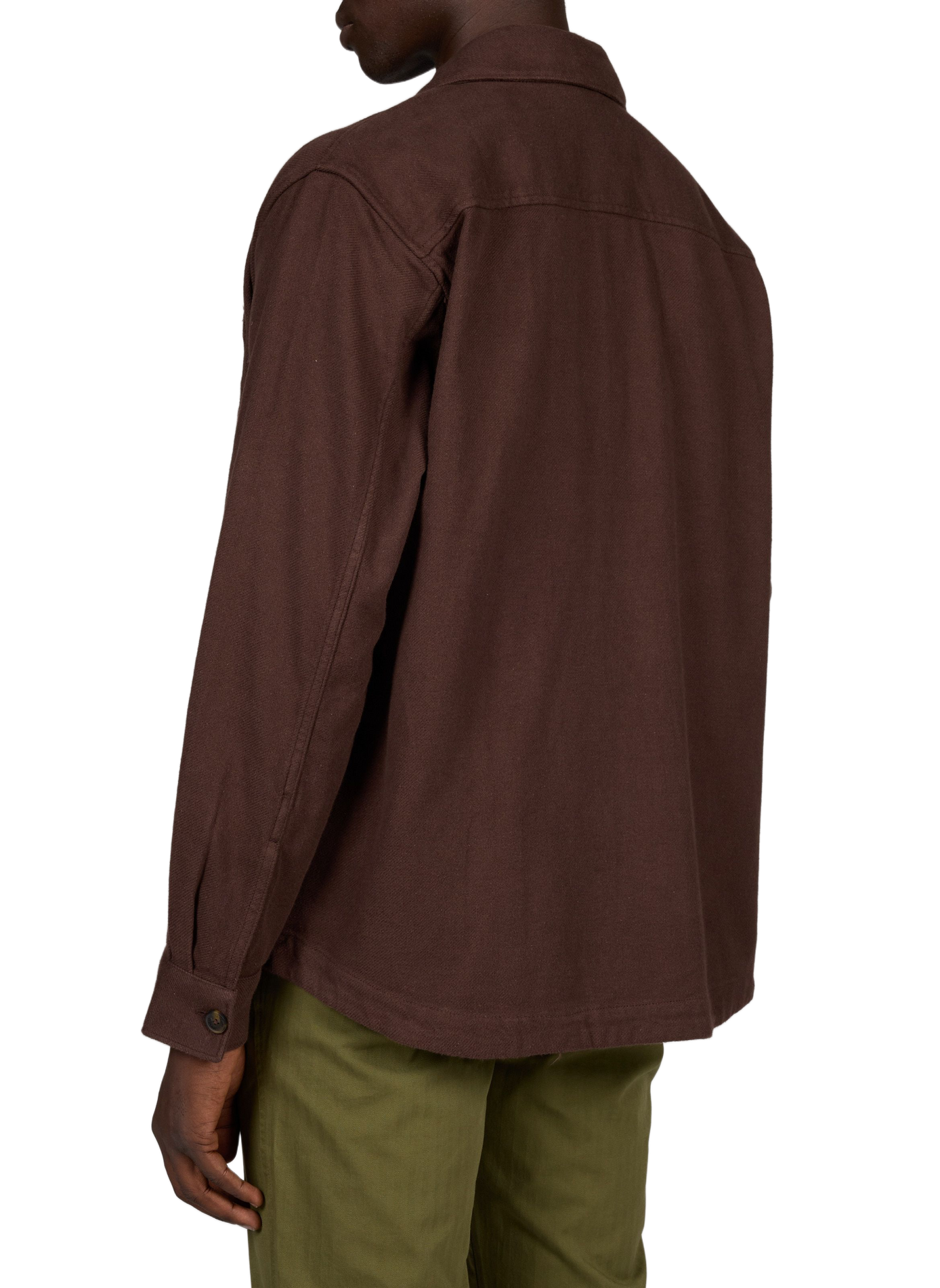 Chemise droite rayée en coton  DOCKERS Marron