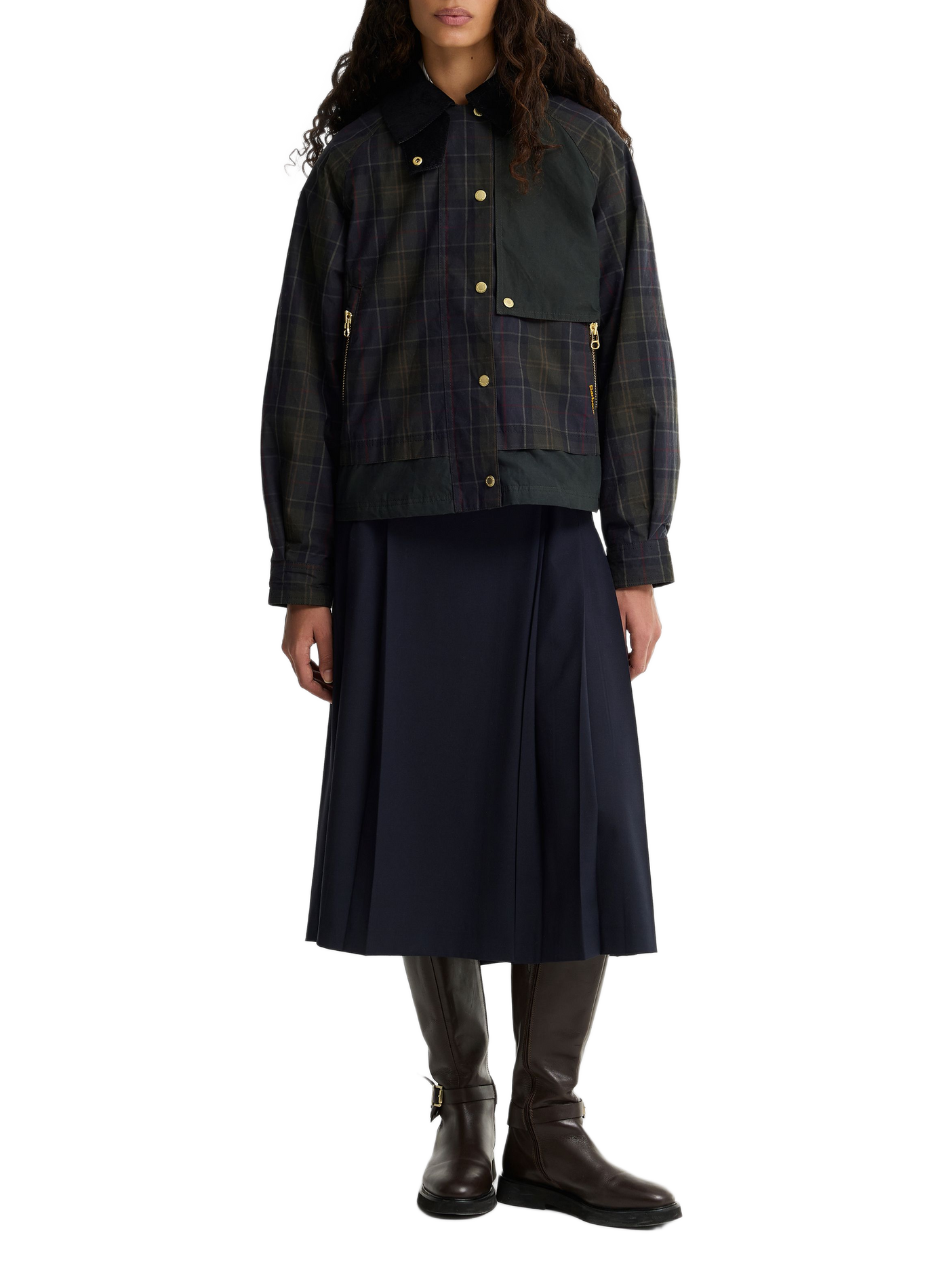 Jacke mit klassischem Baumwollkragen BARBOUR Mehrfarbig