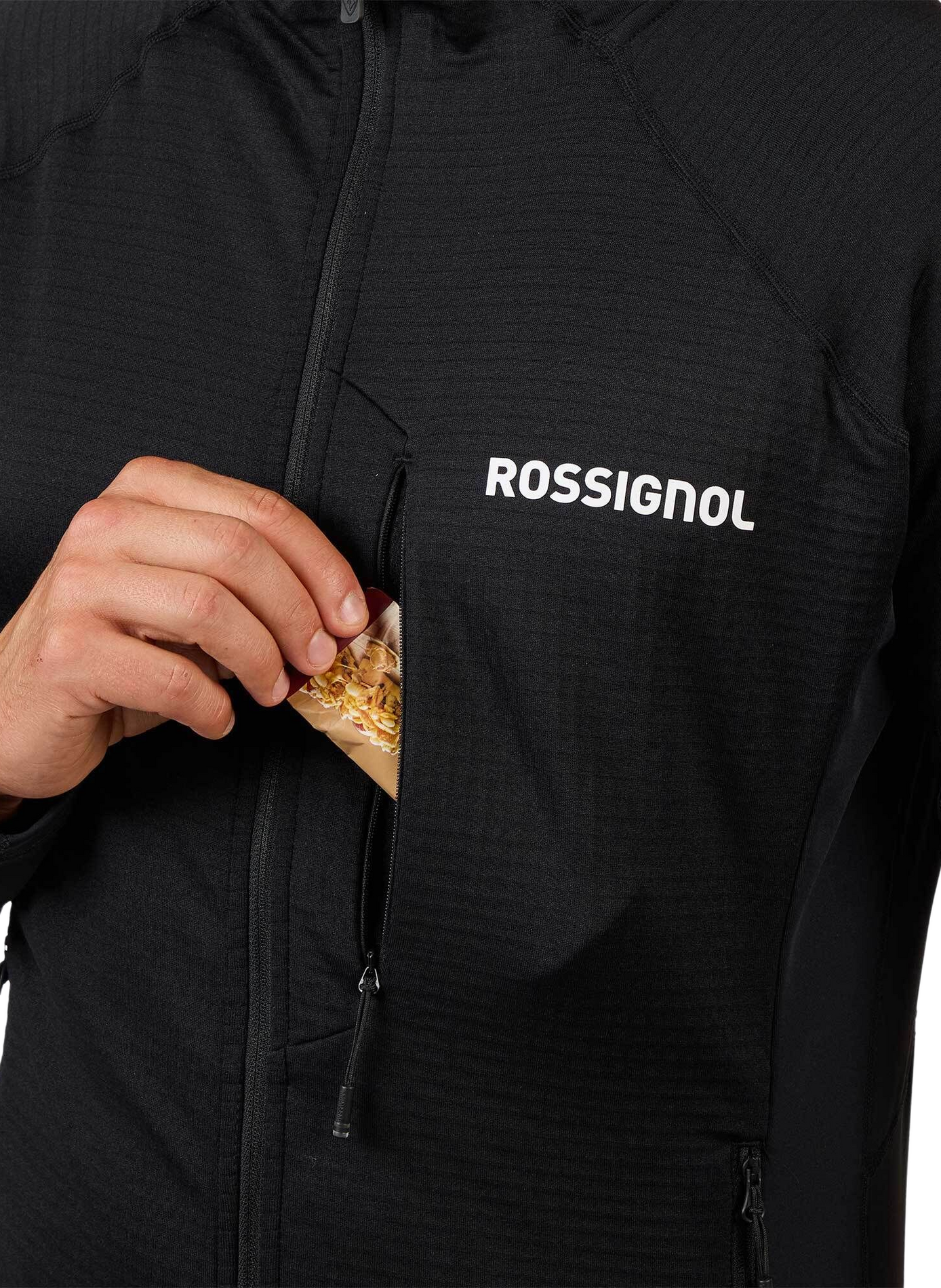 Veste polaire zippée à capuche ROSSIGNOL Negro