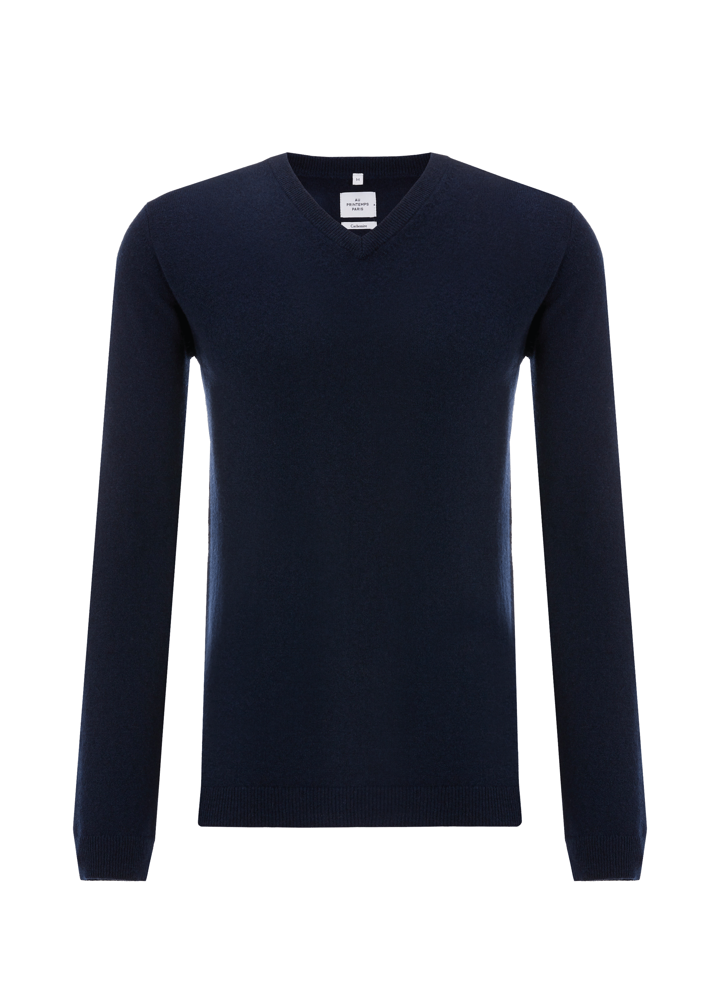 AU PRINTEMPS PARIS  Cashmere V-neck jumper Blue