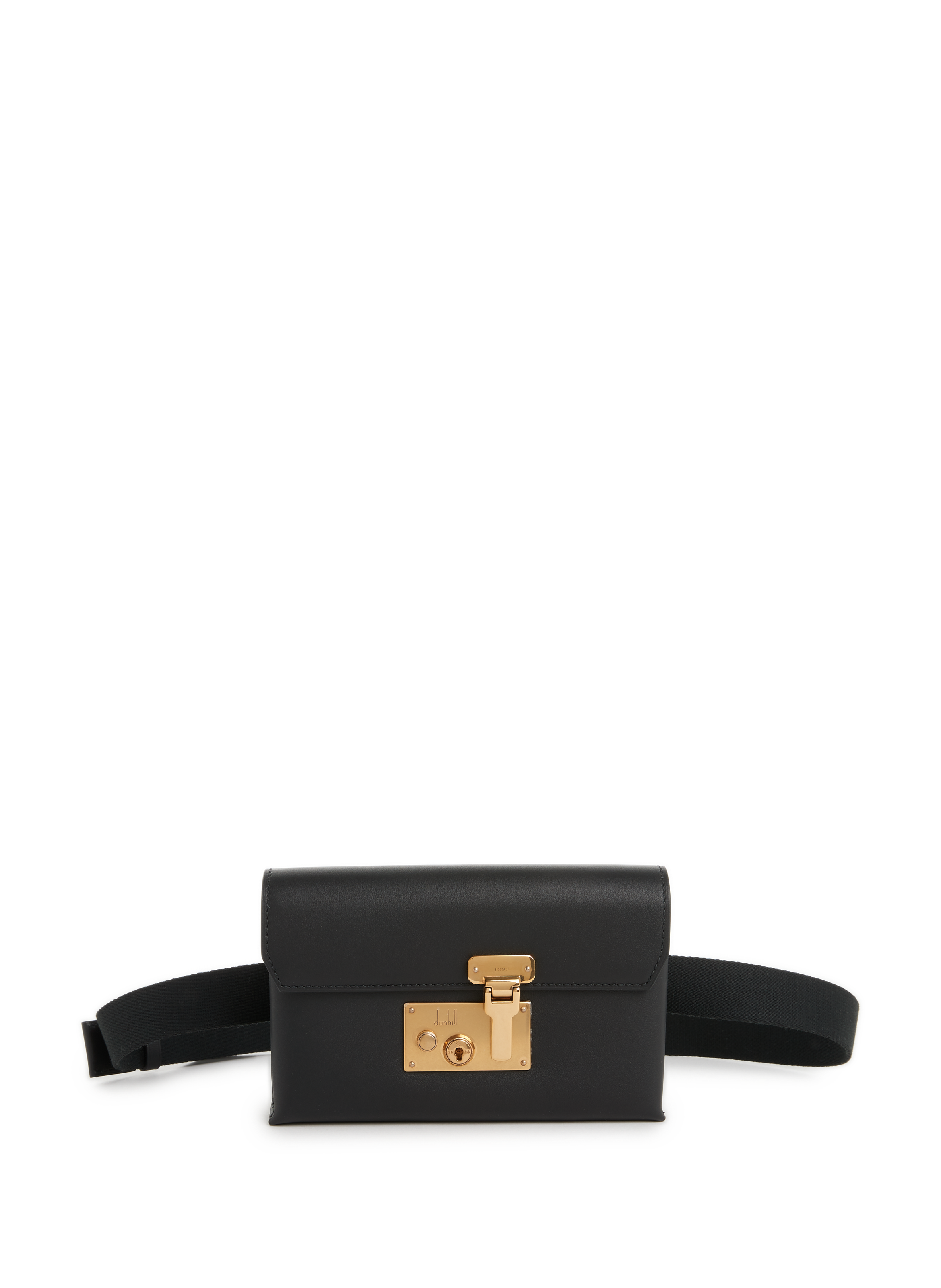 DUNHILL Leather belt bag Black