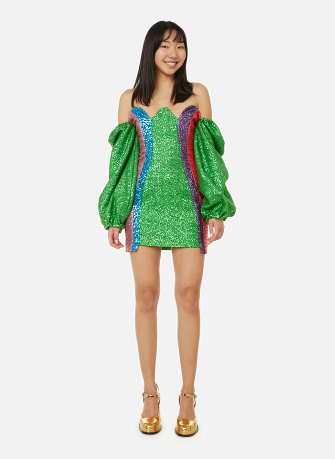 Colourful sequinned mini dress MYBESTFRIENDS