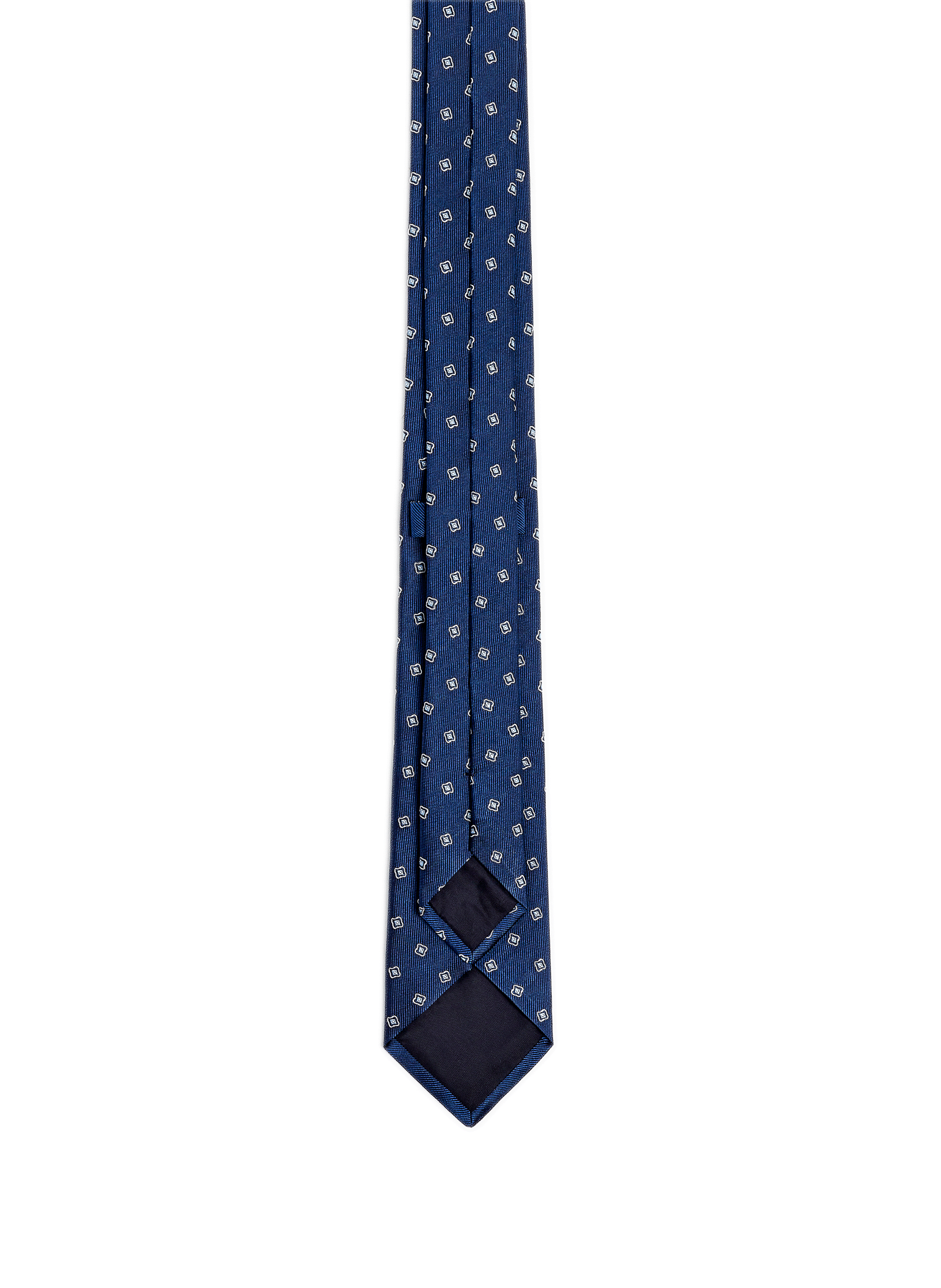Printed silk tie AU PRINTEMPS PARIS Multicolour