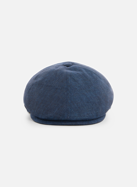 Blue linen newsboy cap SEASON 1865 