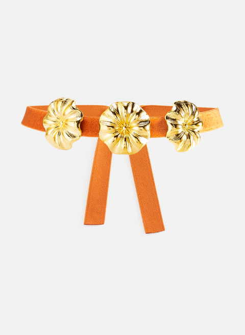 Collier ras-de-cou à fleurs  OrangeDESTREE 