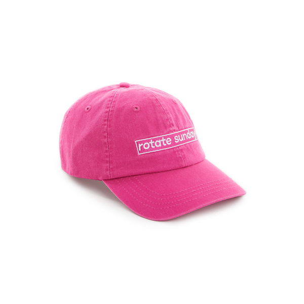 Rotate Birger Christensen Cotton Baseball Cap In Pink