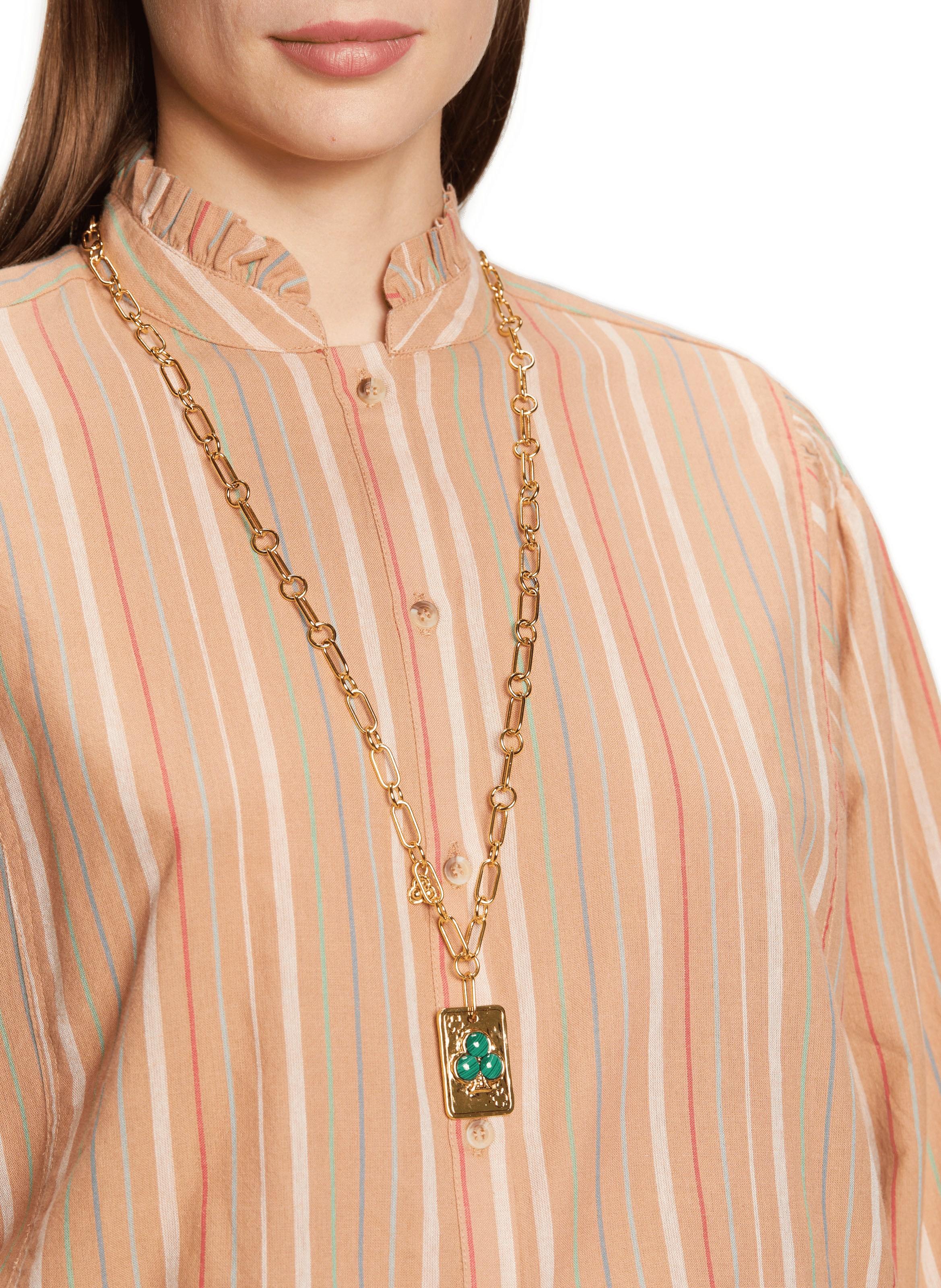Halsketting sautoir Trifea AURELIE BIDERMANN Groen