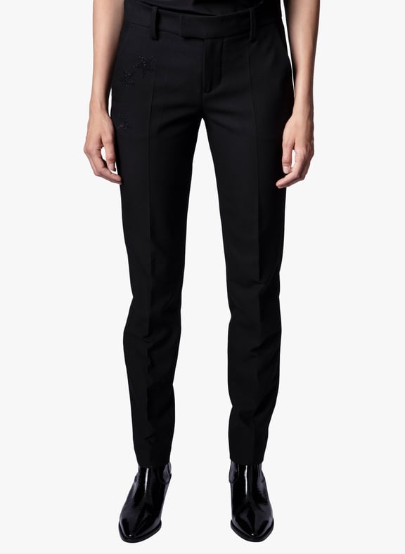 Pantalon droit prune Noir by ZADIG&VOLTAIRE ZADIG&VOLTAIRE Pantalon droit prune Noir
