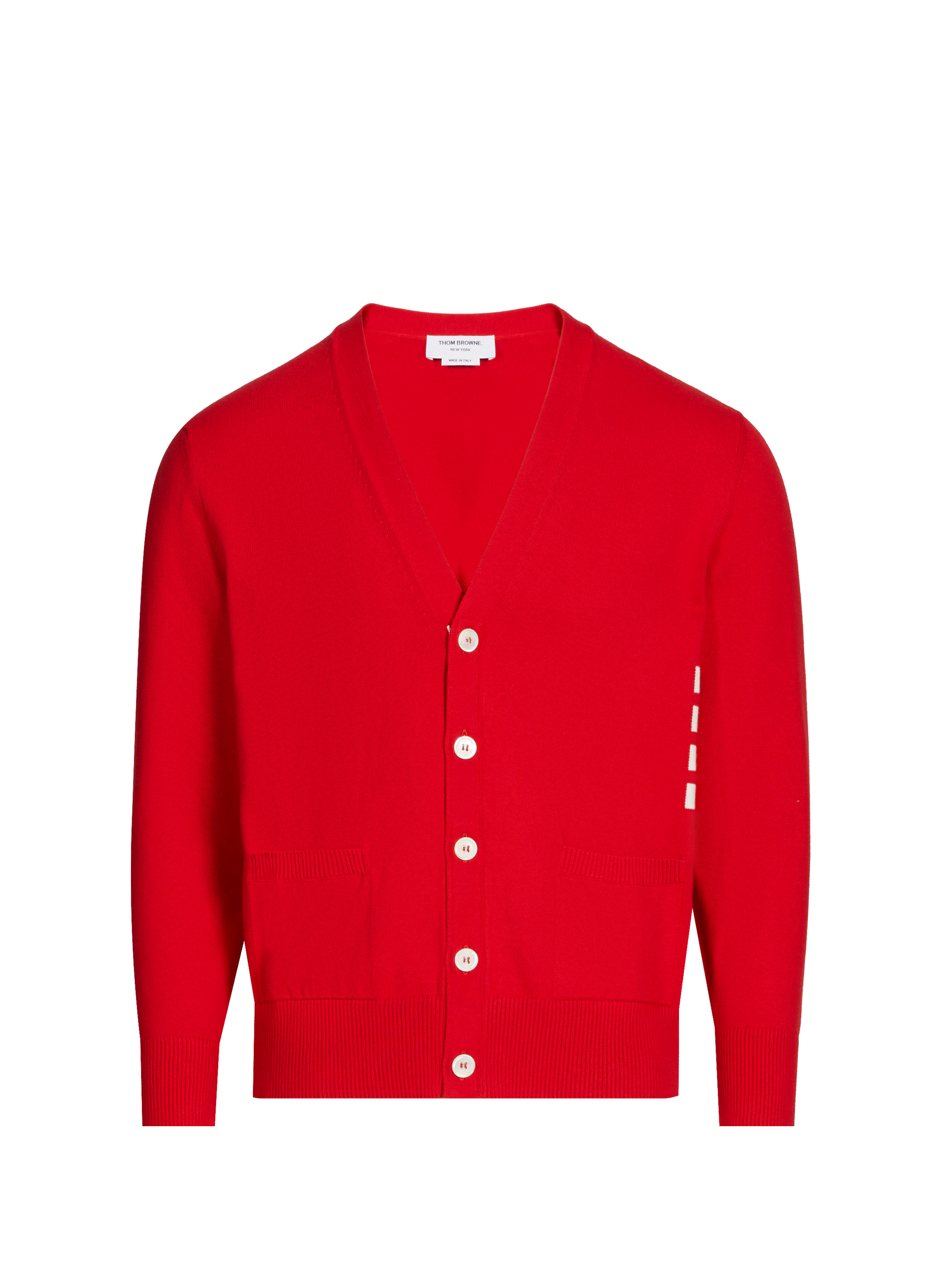 Cotton cardigan THOM BROWNE Red
