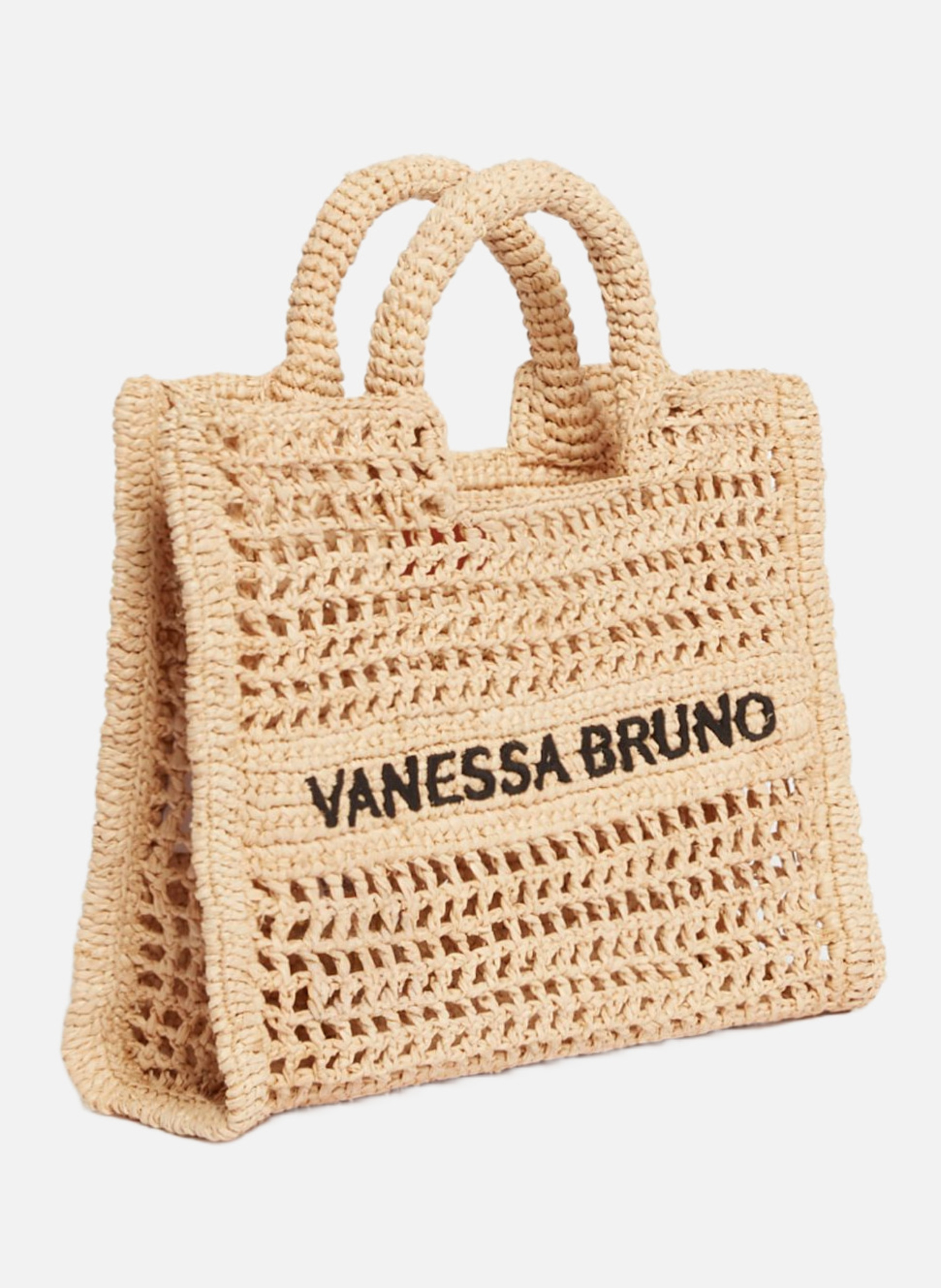 Petit panier en raphia VANESSA BRUNO Beige