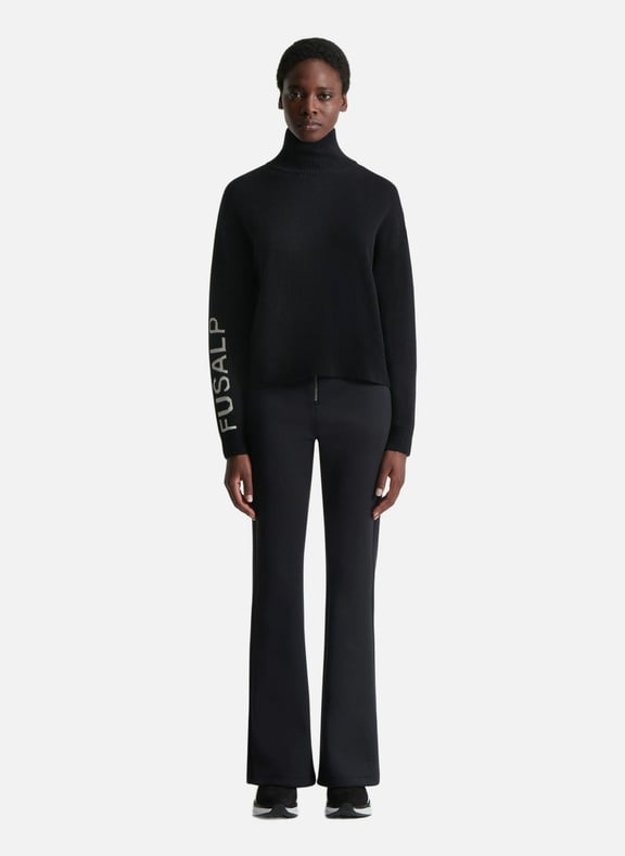 Pull isis col montant coupe regular Noir by FUSALP FUSALP Pull isis col montant coupe regular Noir