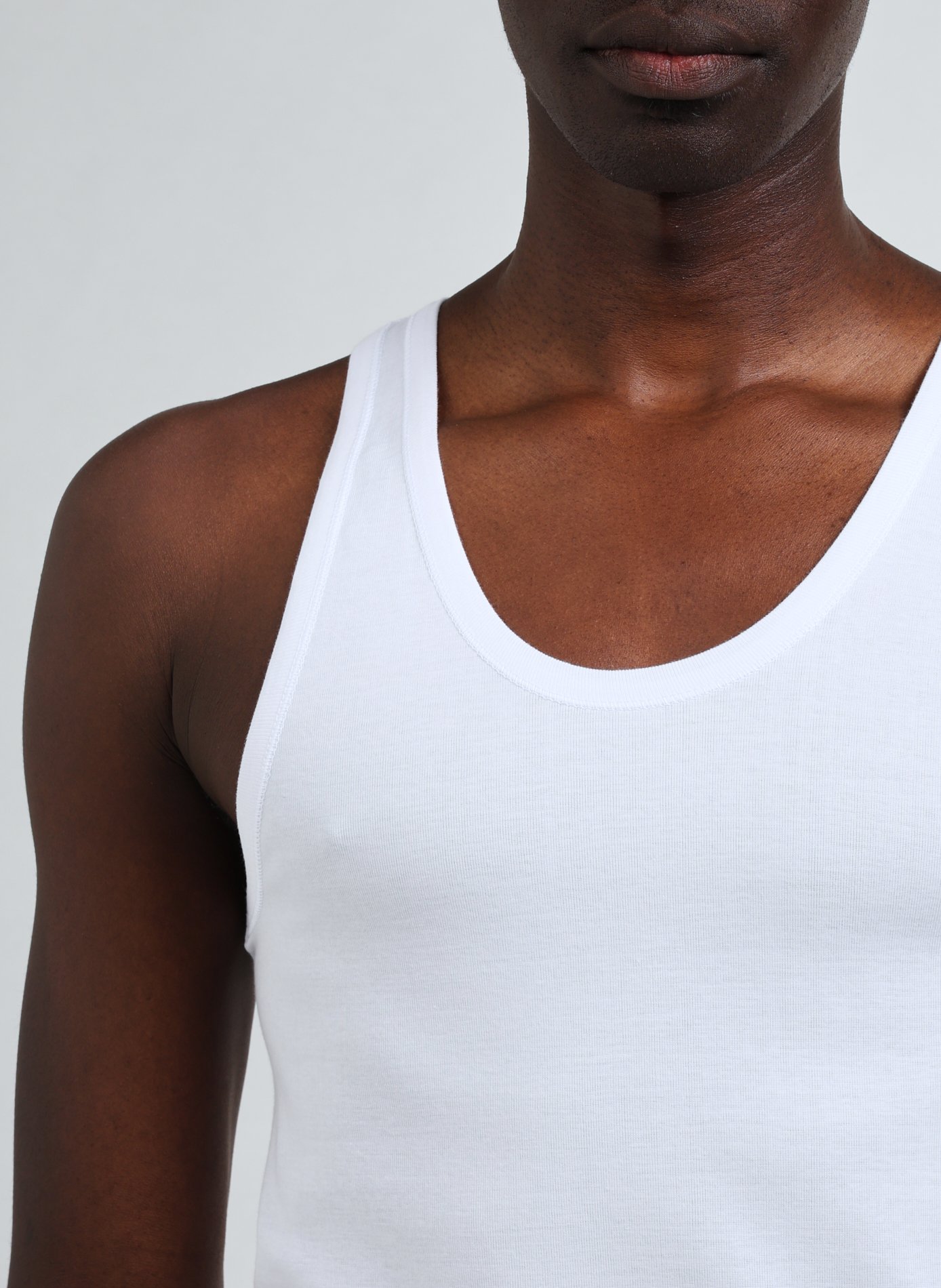 Set of 3 cotton tank tops EMINENCE White