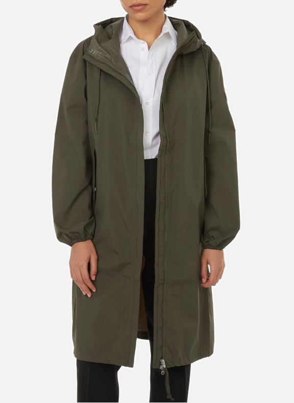 Mid-length waterproof jacket Green by AIGLE AIGLE Mid-length waterproof jacket Green