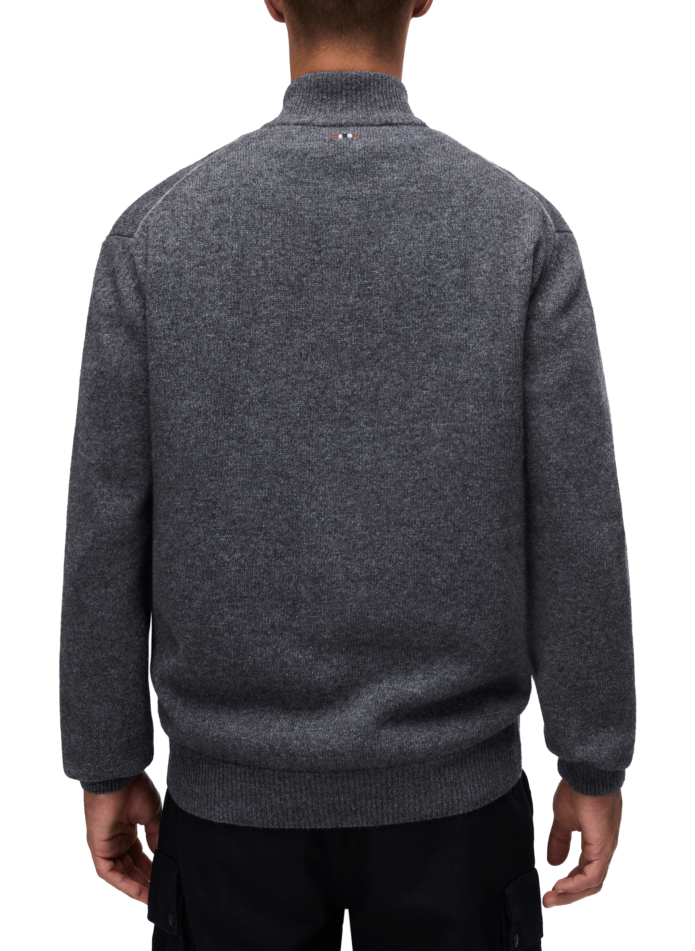 Straight wool-blend high-neck sweater NAPAPIJRI Grey