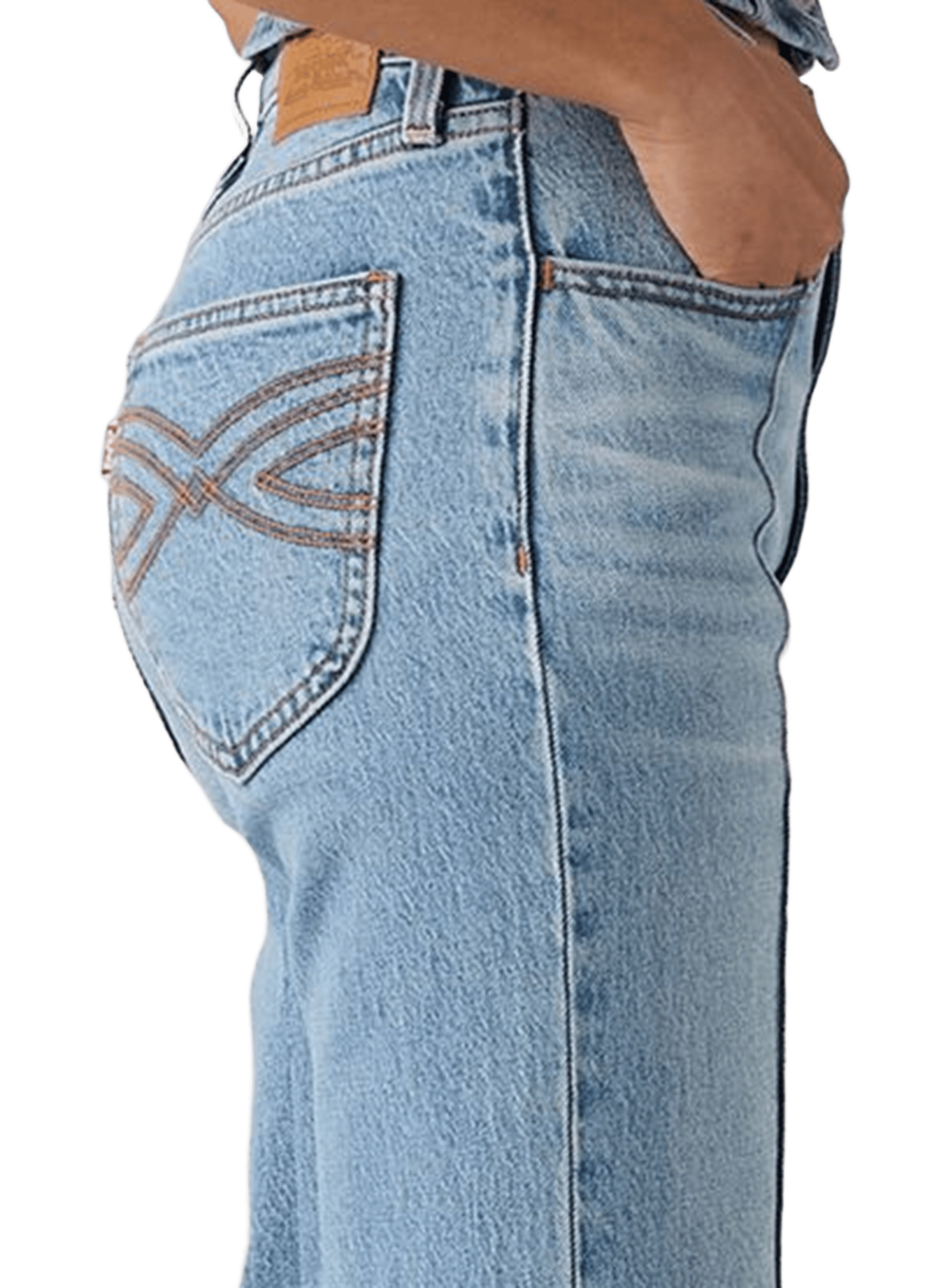 Jean straight large LEVI'S Bleu