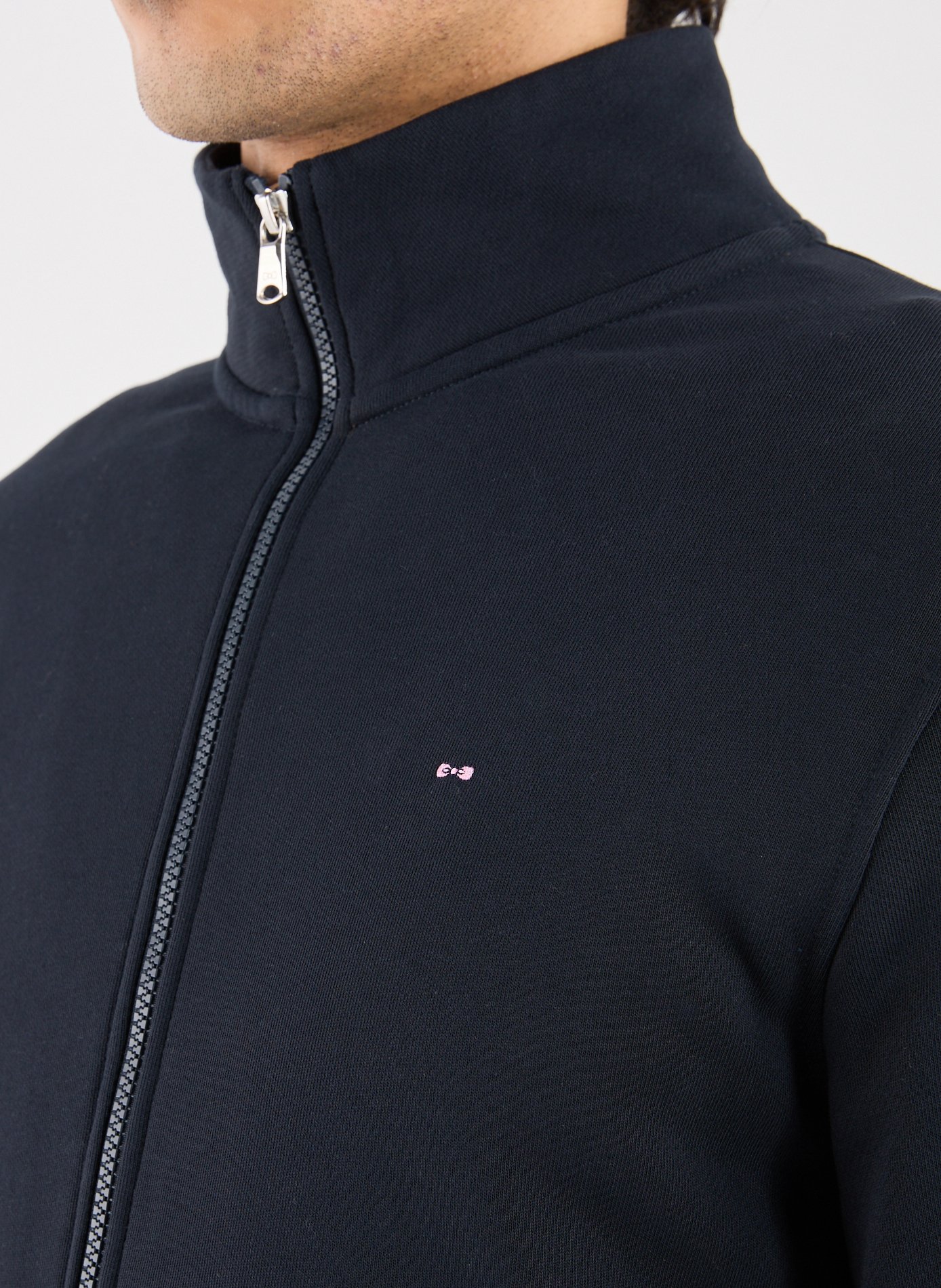 Cotton high-neck sweatshirt EDEN PARK Blue