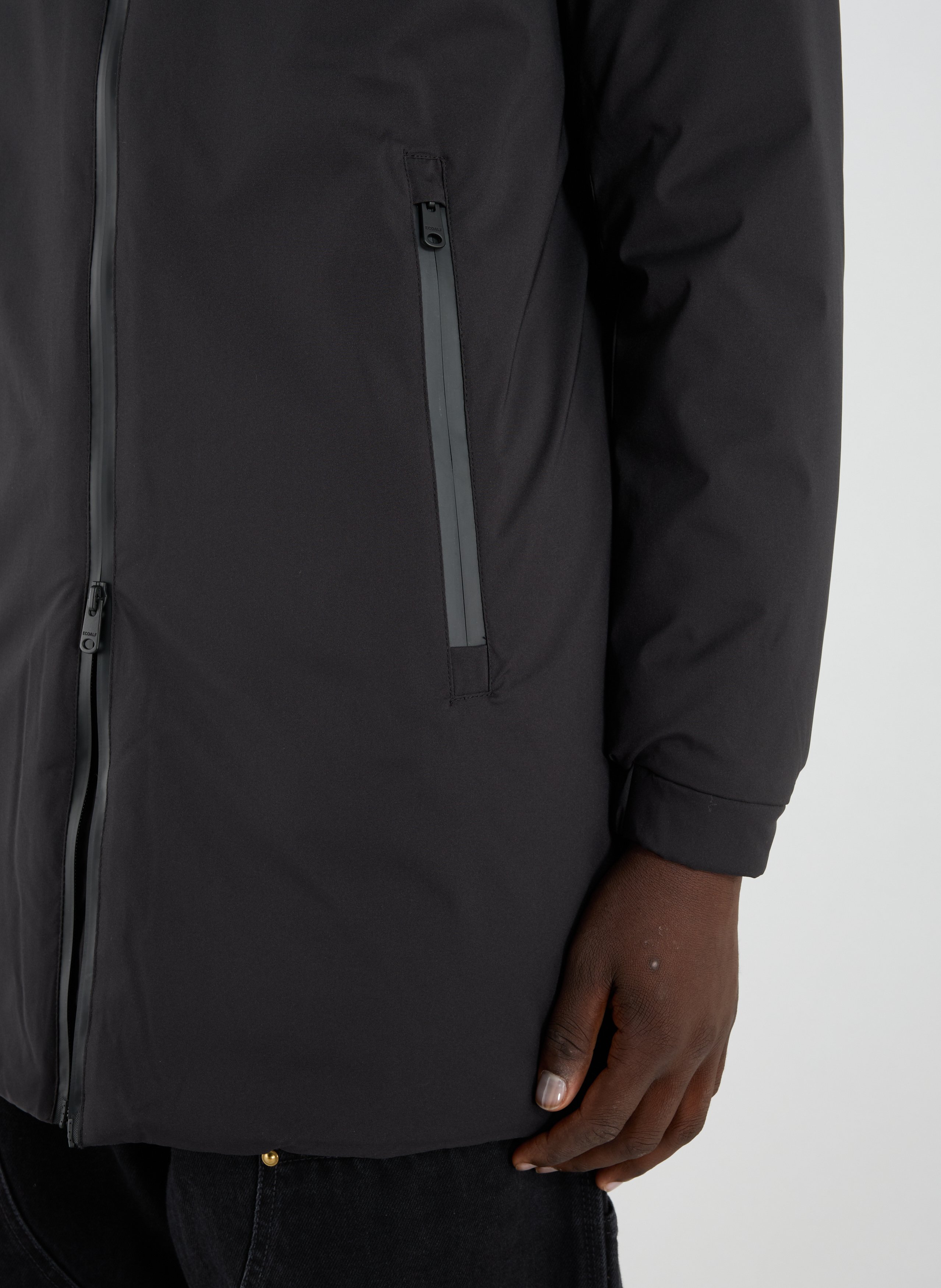 Parka mi-longue Noir