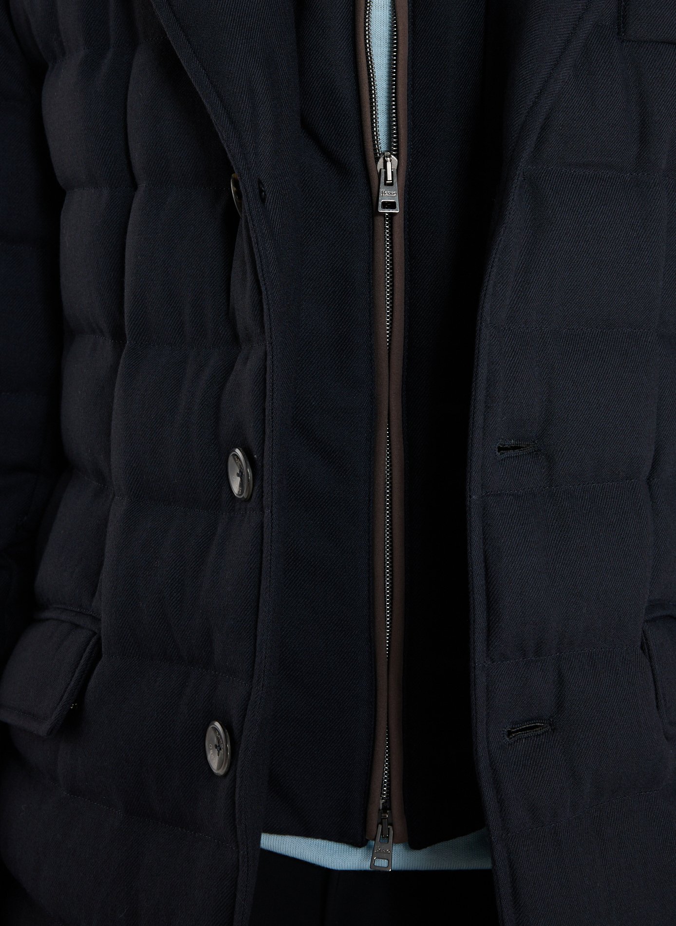 Quilted 2-in-1 Blazer HERNO Blue