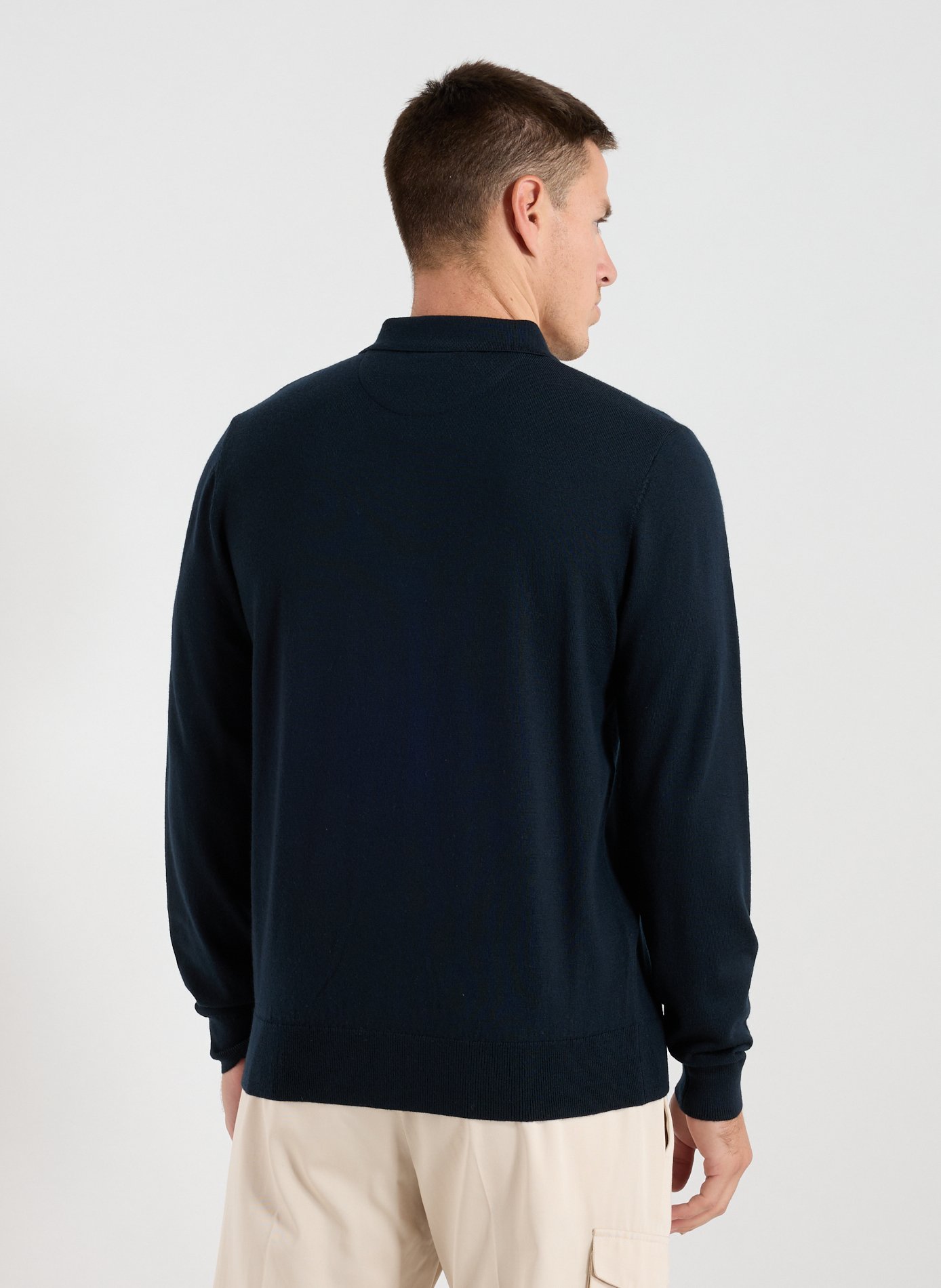 Wool polo neck sweater EDEN PARK Blue