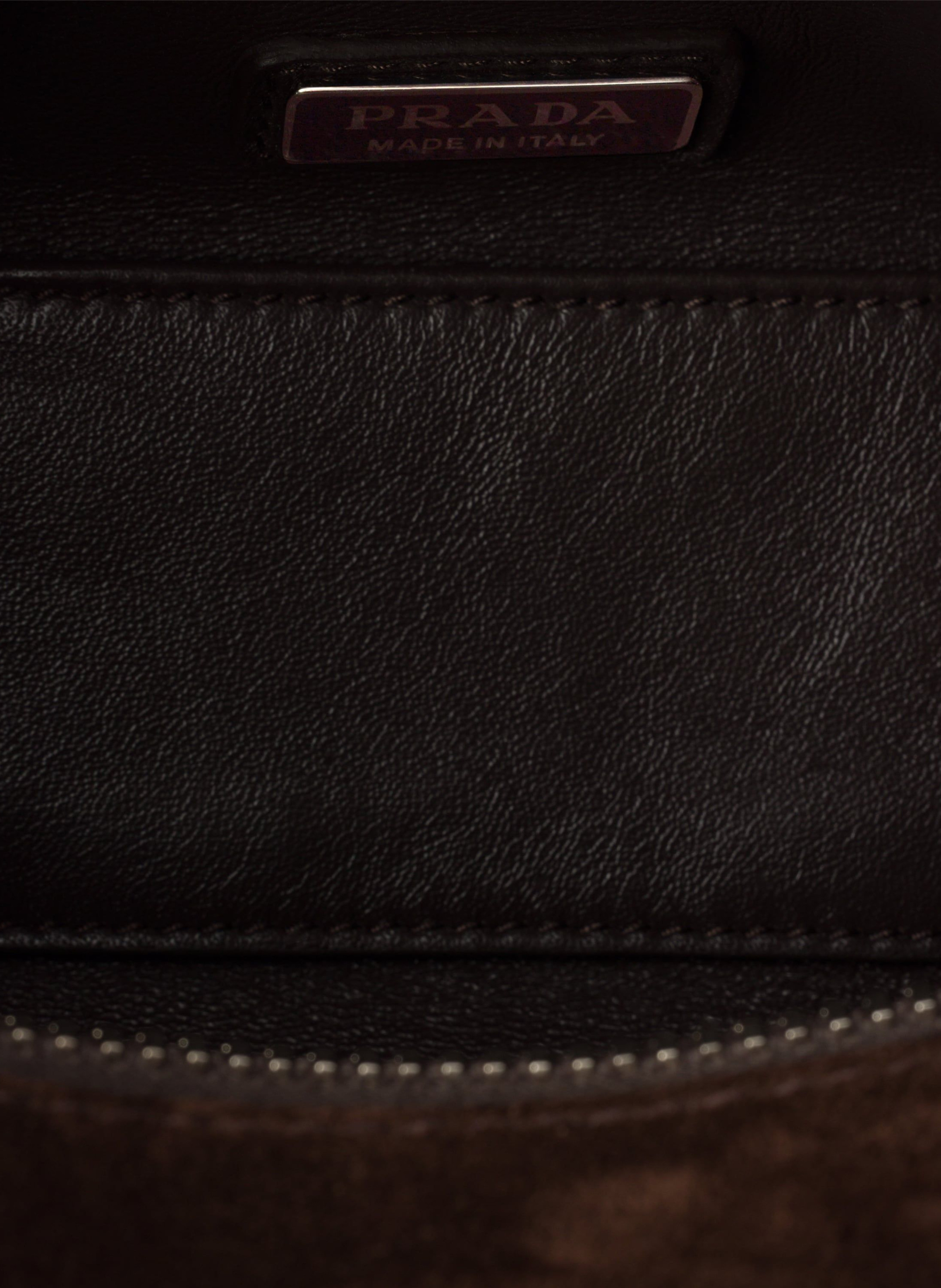 Sac à bandoulière en veau velours Marron