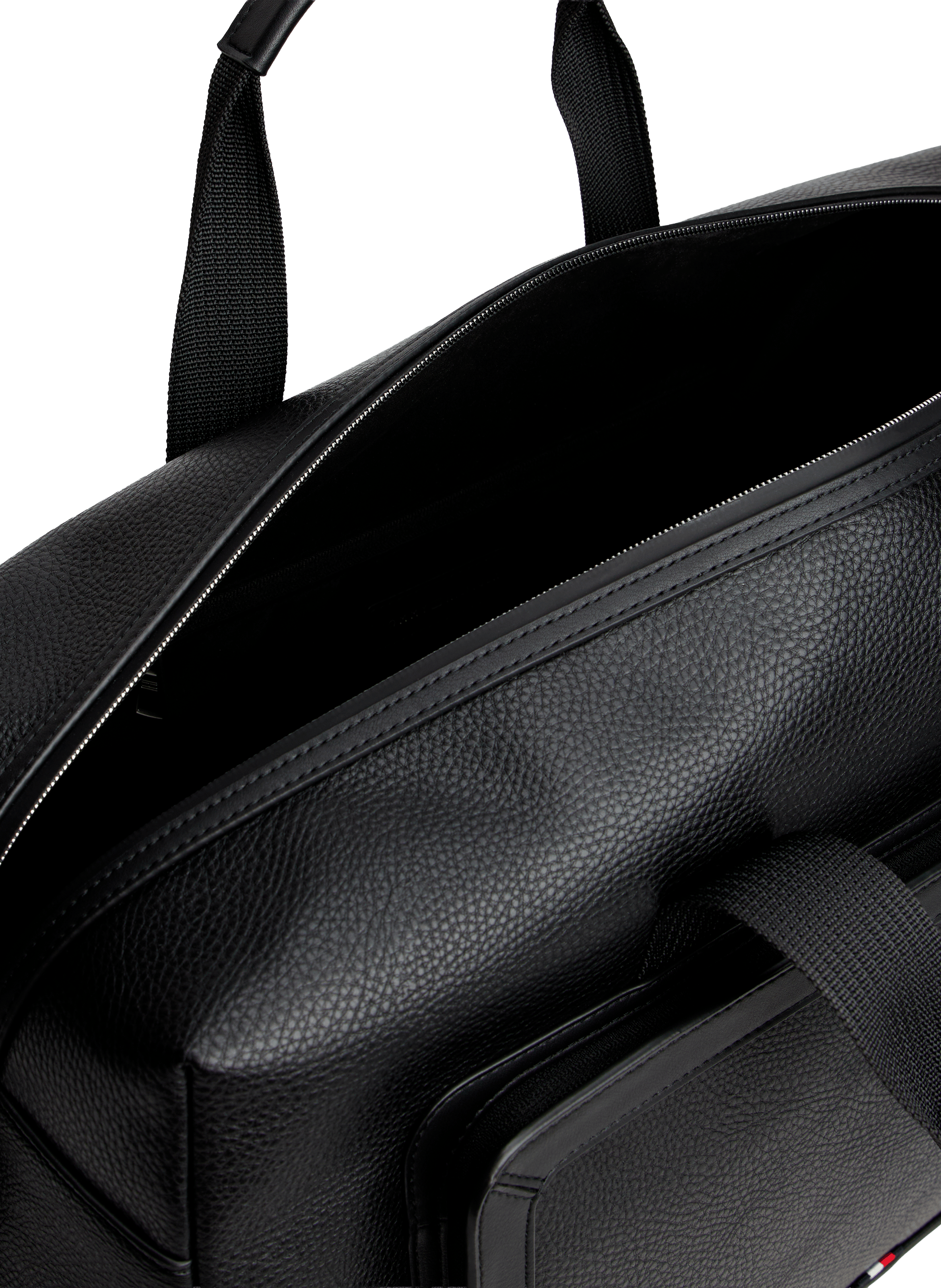 Faux leather travel bag TOMMY HILFIGER Black