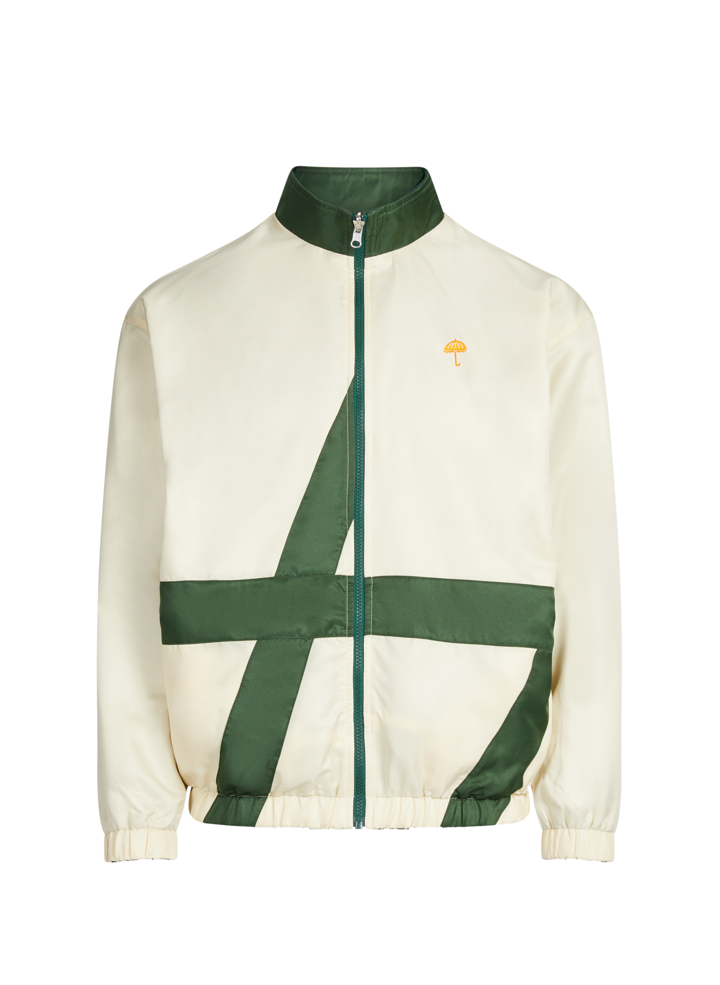 Straight fleece jacket with high collar HELAS CAPS Beige