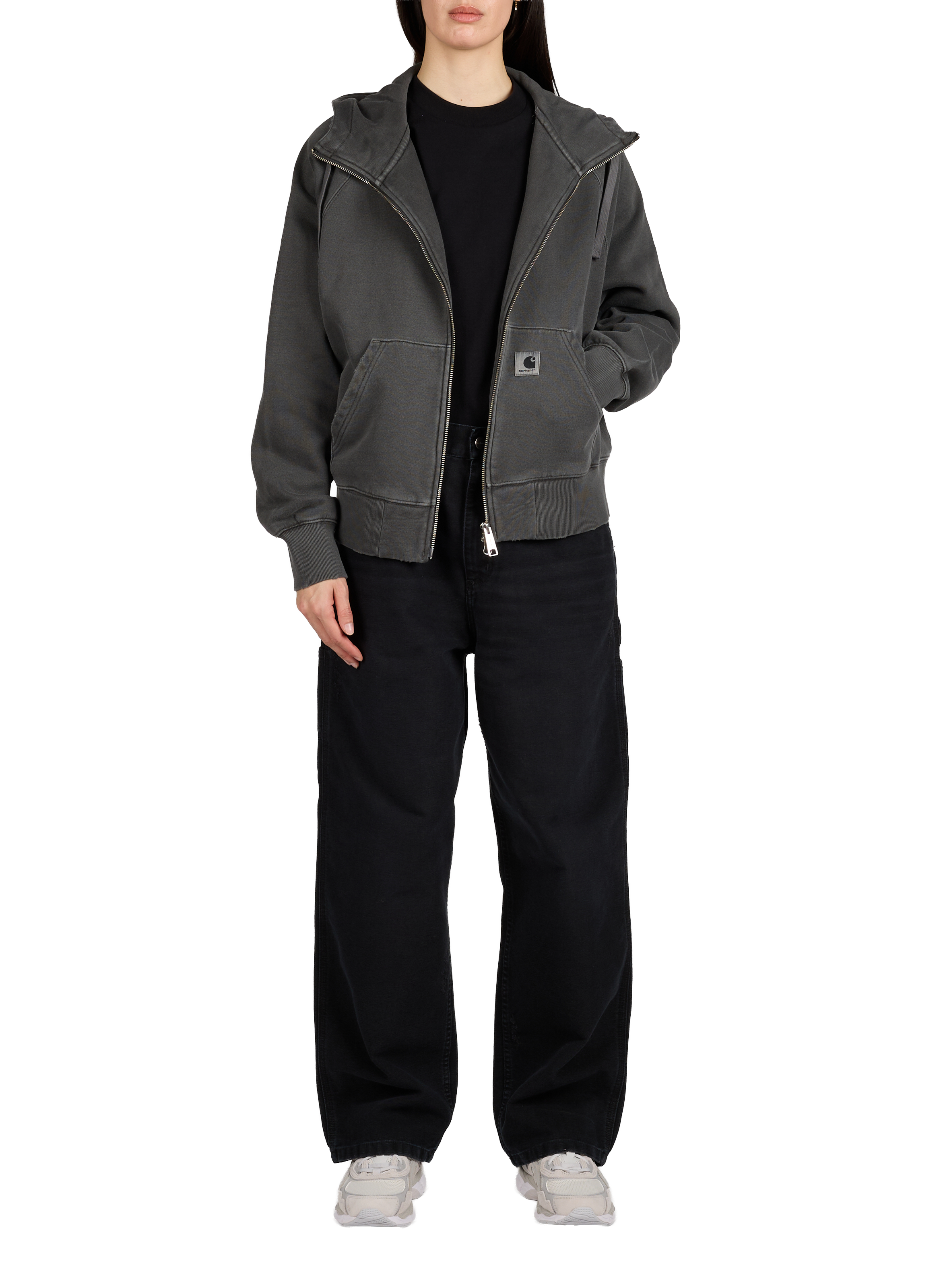 Gilet ample à capuche en coton CARHARTT WIP Noir