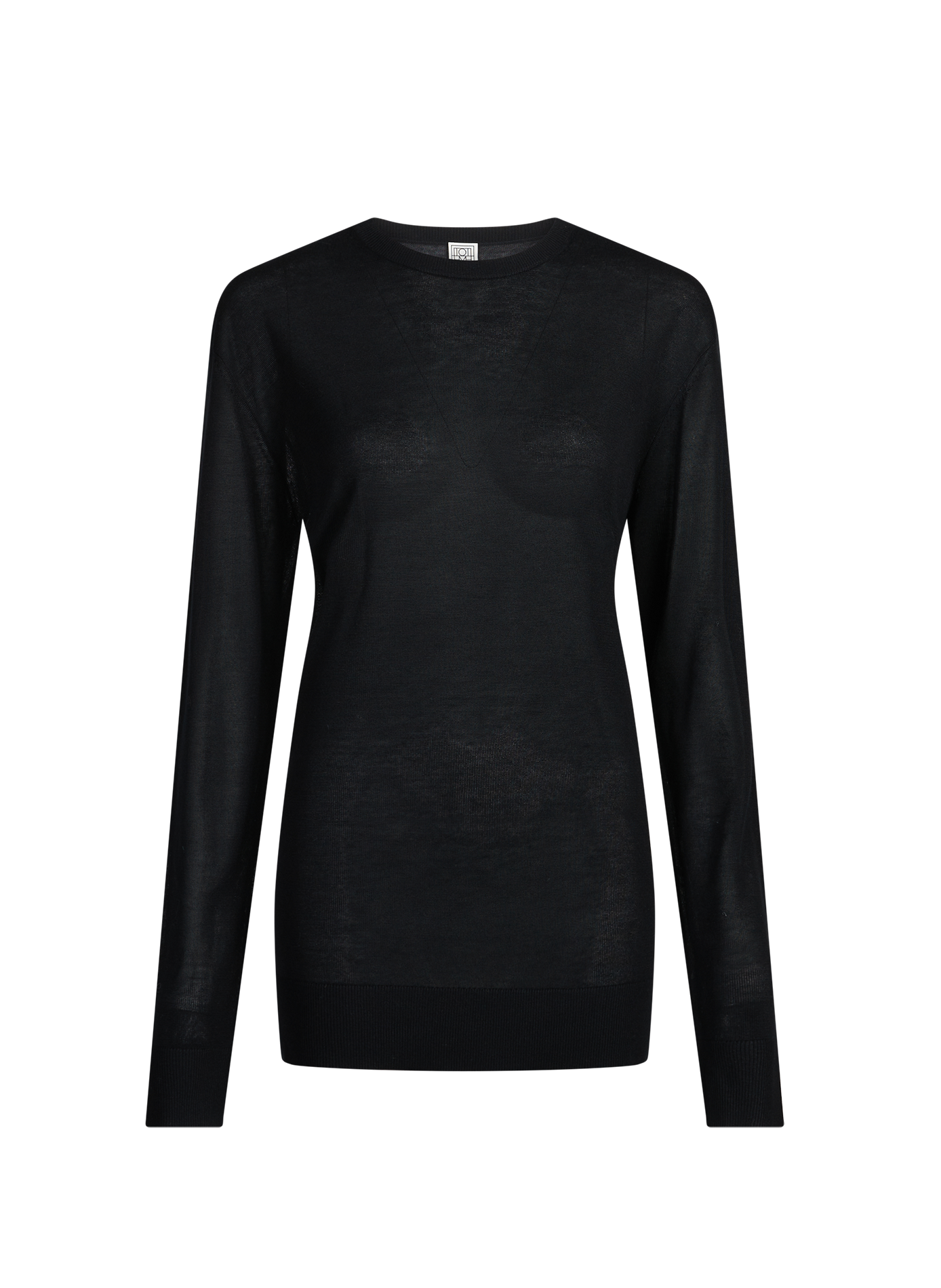 Plain straight jumper TOTEME Black