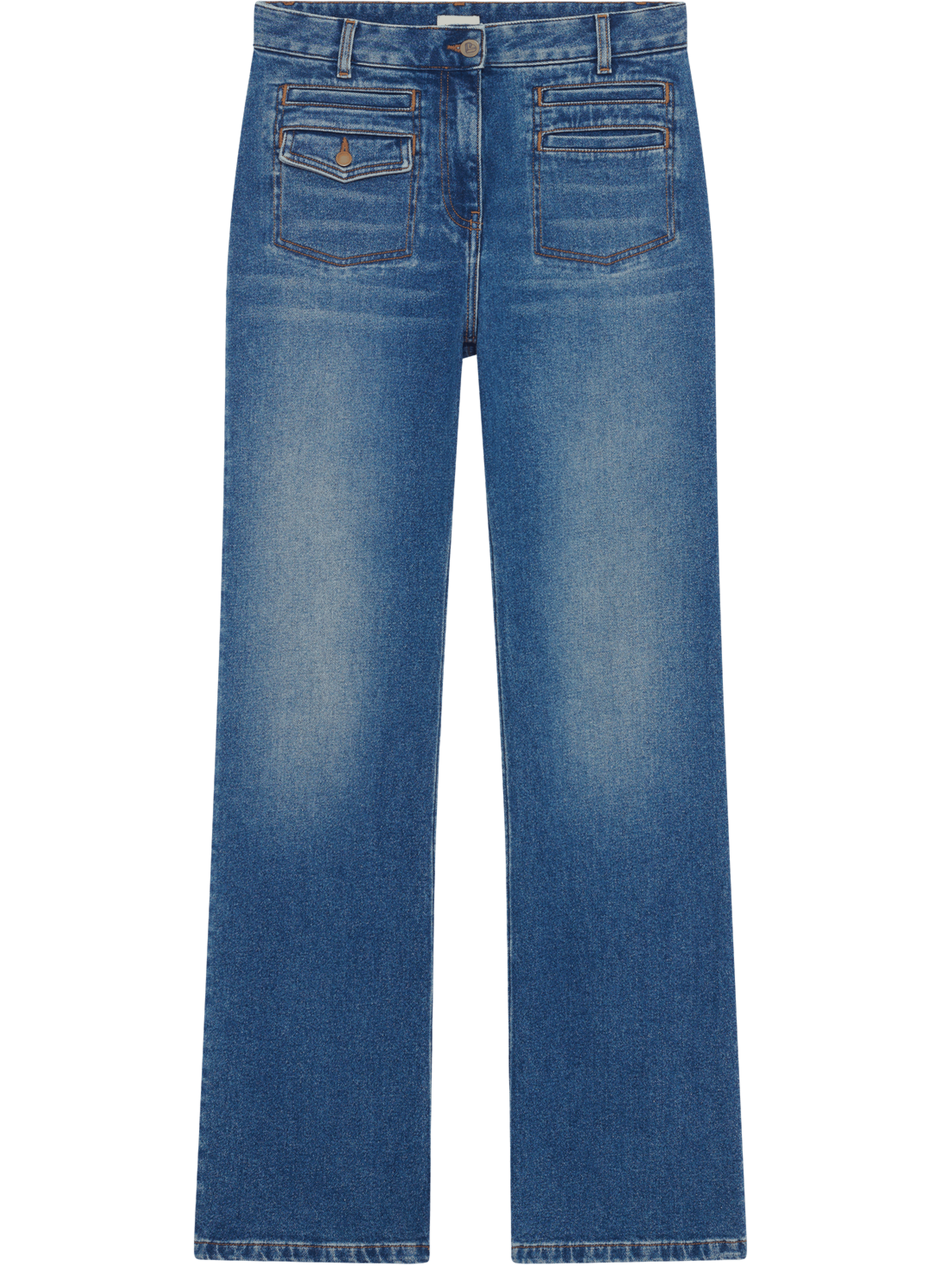 Jean flare délavé - brenda PABLO Bleu