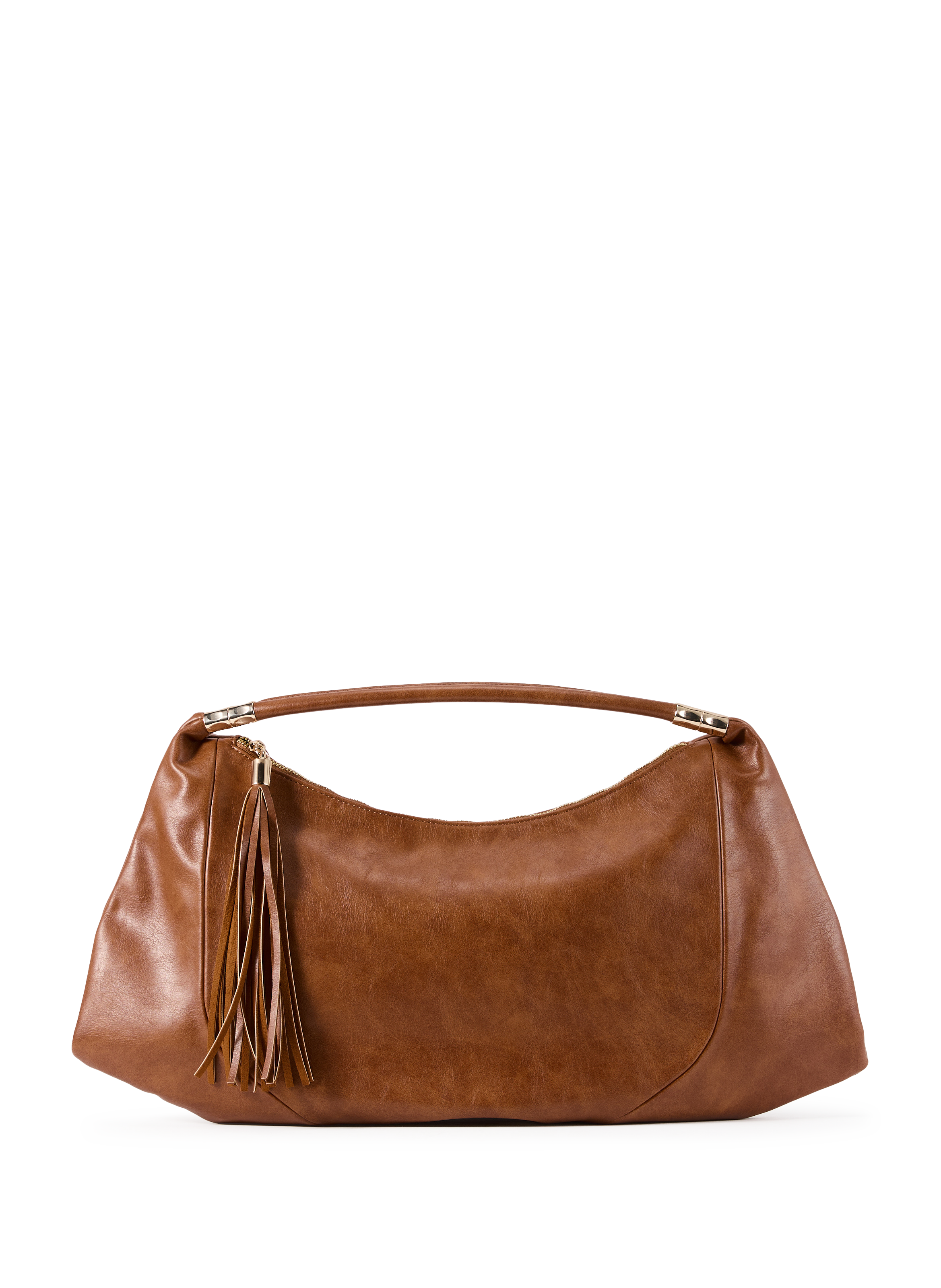 Handbag Hobo with Pompom AU PRINTEMPS PARIS Brown