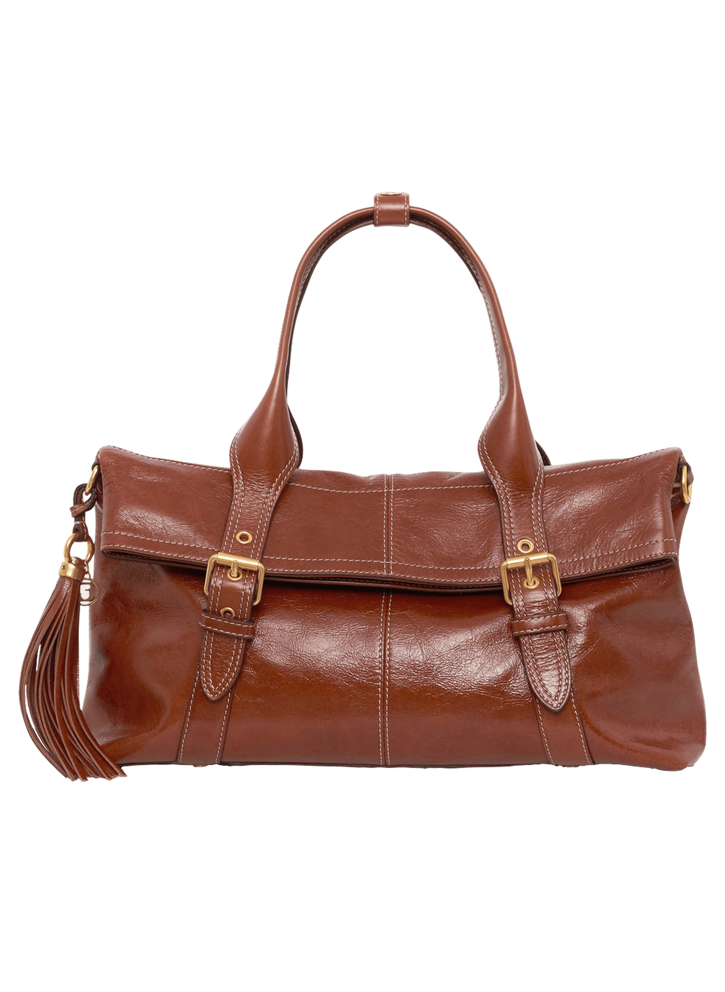 Sac en cuir effet froissé - monica GERARD DAREL Marron