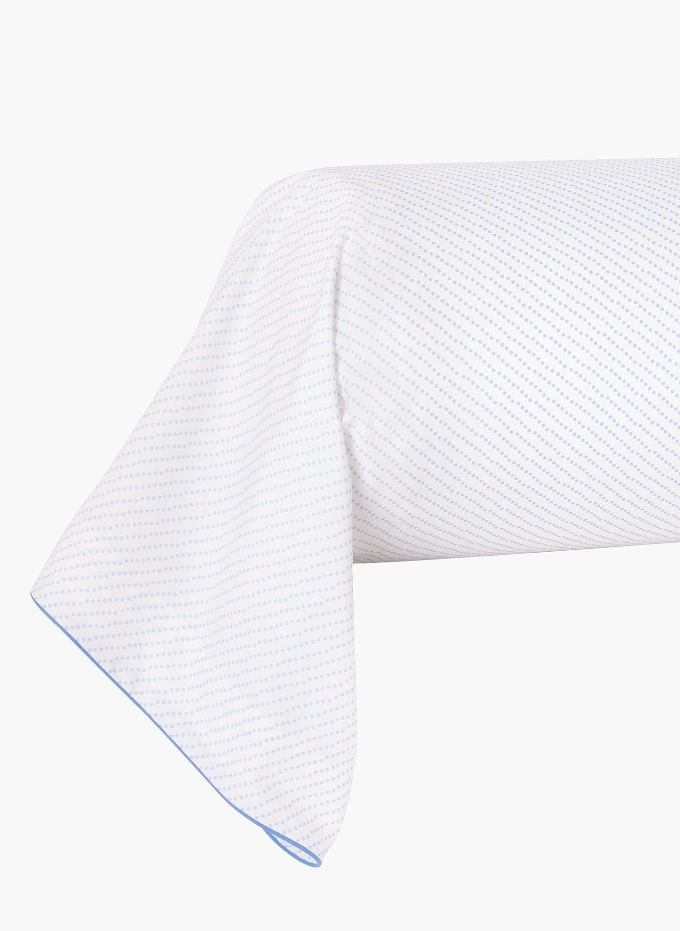 Taie de traversin pastel ANNE DE SOLENE Blanc