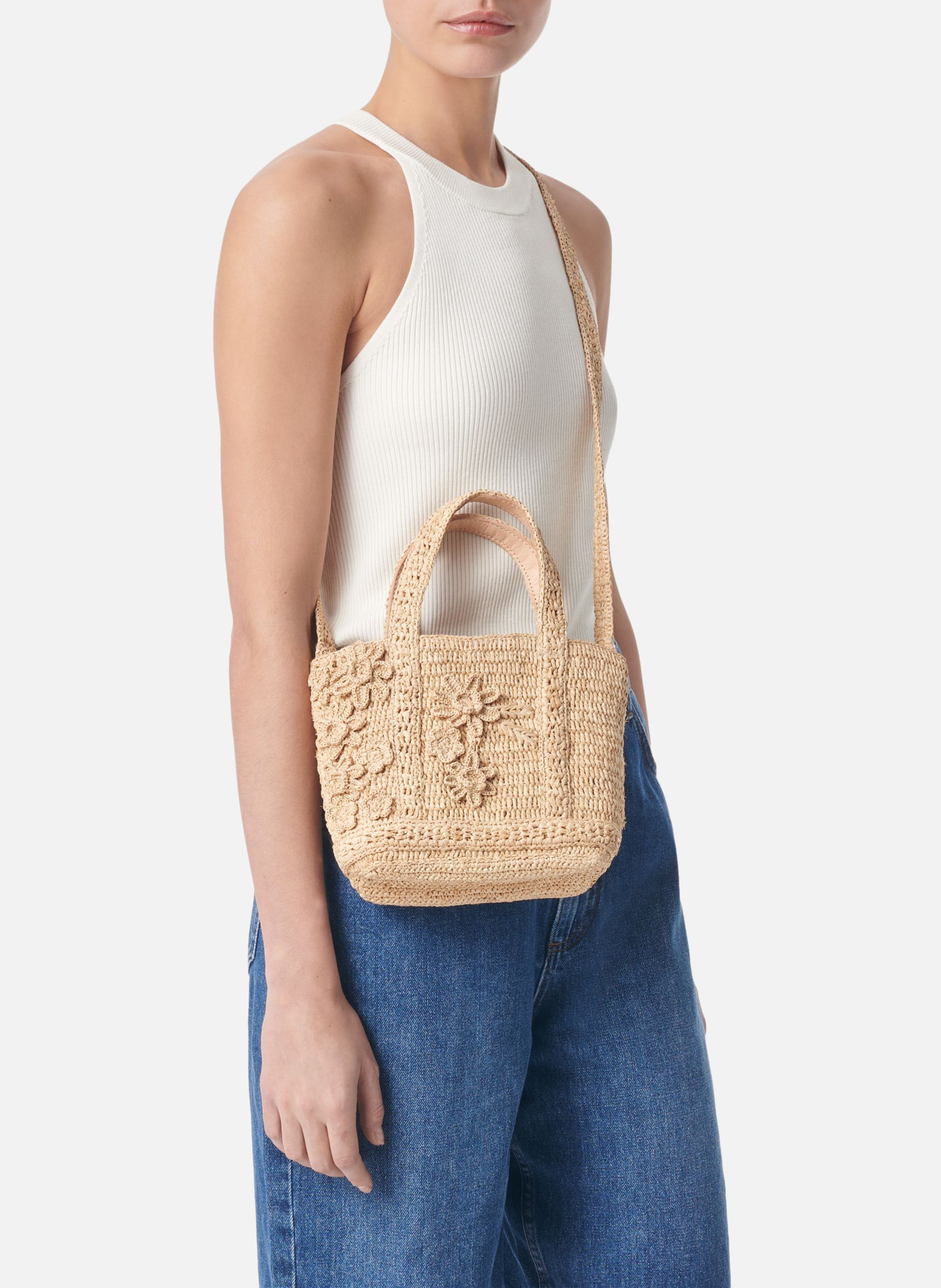 Cabas xs en raphia VANESSA BRUNO Beige