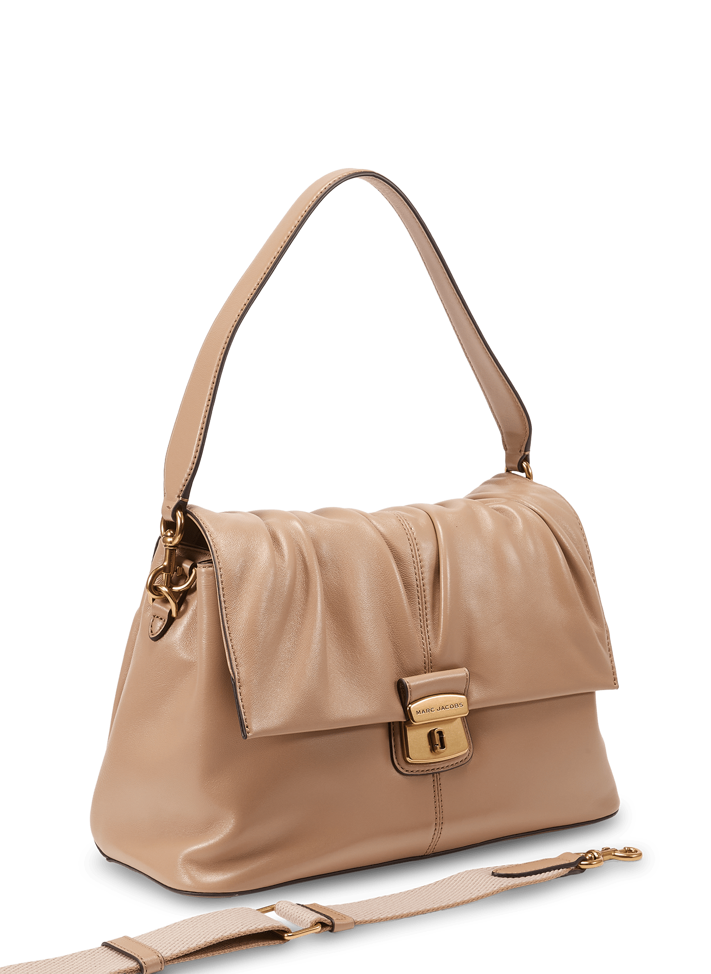 Sac à main The Cristina Messenger en cuir MARC JACOBS Marron